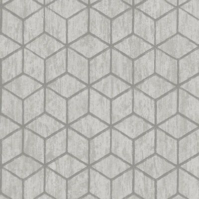 Holden Décor Statement Rochester Silver effect Textured Wallpaper | DIY ...