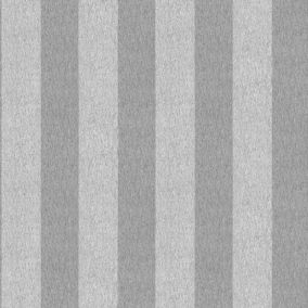 Holden Décor Statement Striped Silver glitter effect Smooth Wallpaper Sample