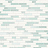 Holden Décor Teal & white Tile Metallic effect Blown Wallpaper Sample