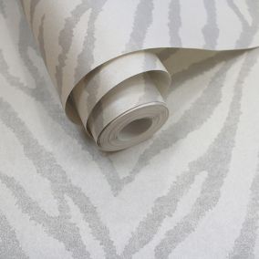 Holden Décor White Animal print Blown Wallpaper