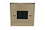 Holder 10A 2 way Brass effect Double Double Switch