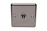Holder 10A 2 way Stainless steel effect Single toggle light Switch