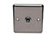 Holder 10A 2 way Stainless steel effect Single toggle light Switch
