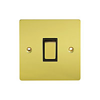 Holder 10A Single Screwed Intermediate switch Brass effect