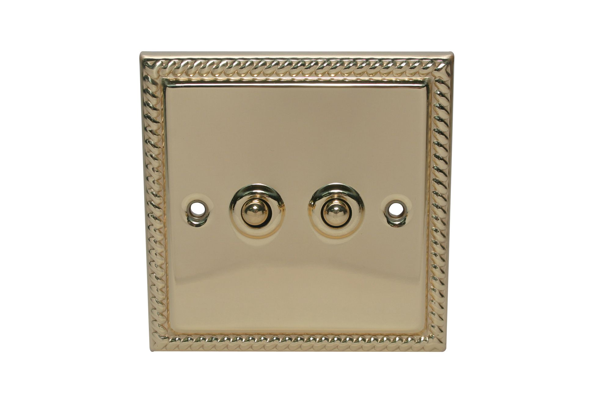 Holder Brass 10A 2 way 1 gang Toggle Switch