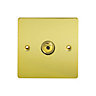 Holder Brass effect Single 1 way Dimmer switch
