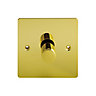 Holder Brass Flat profile Single 2 way Dimmer switch