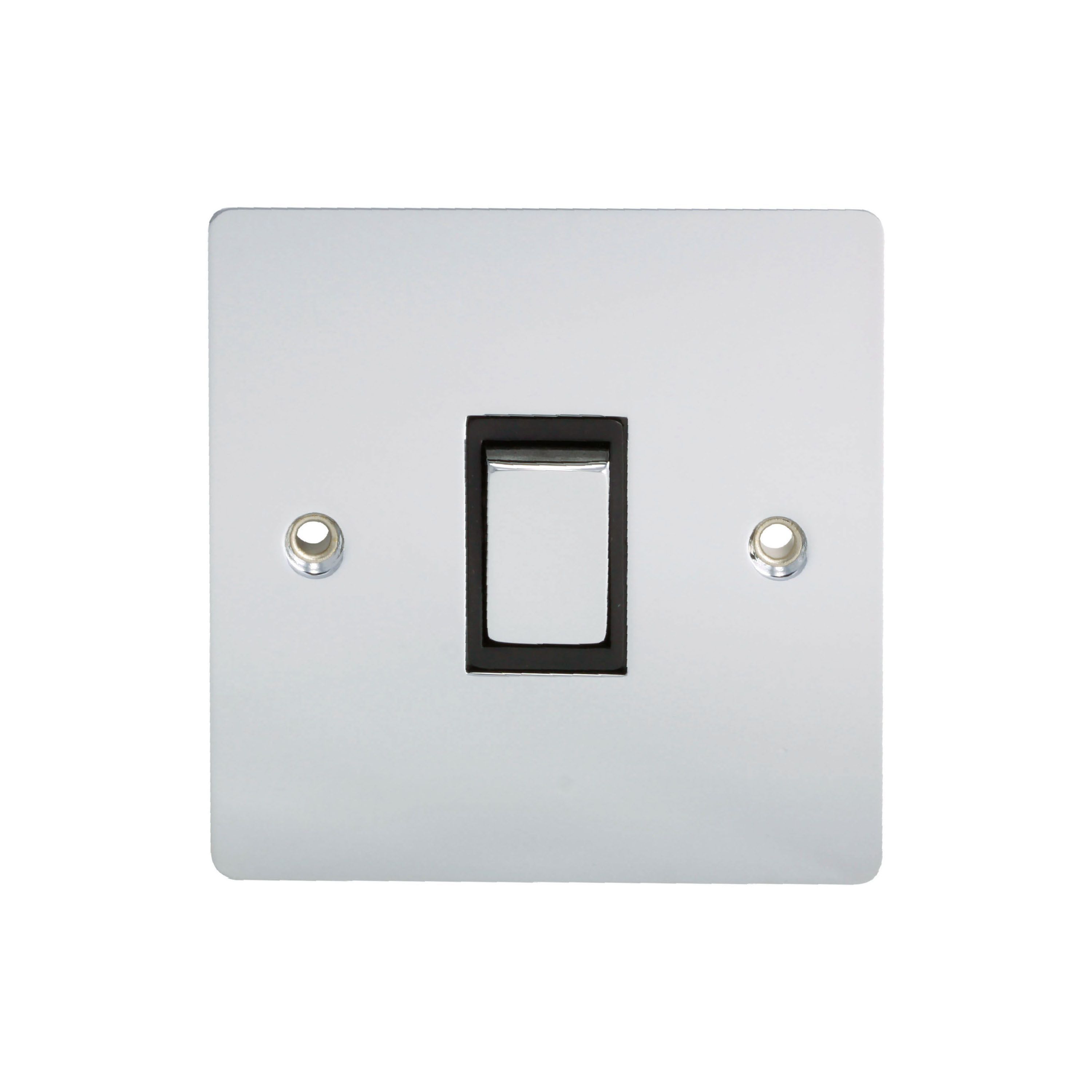 Holder Chrome 10A 2 way 1 gang Flat Light Switch DIY at B&Q