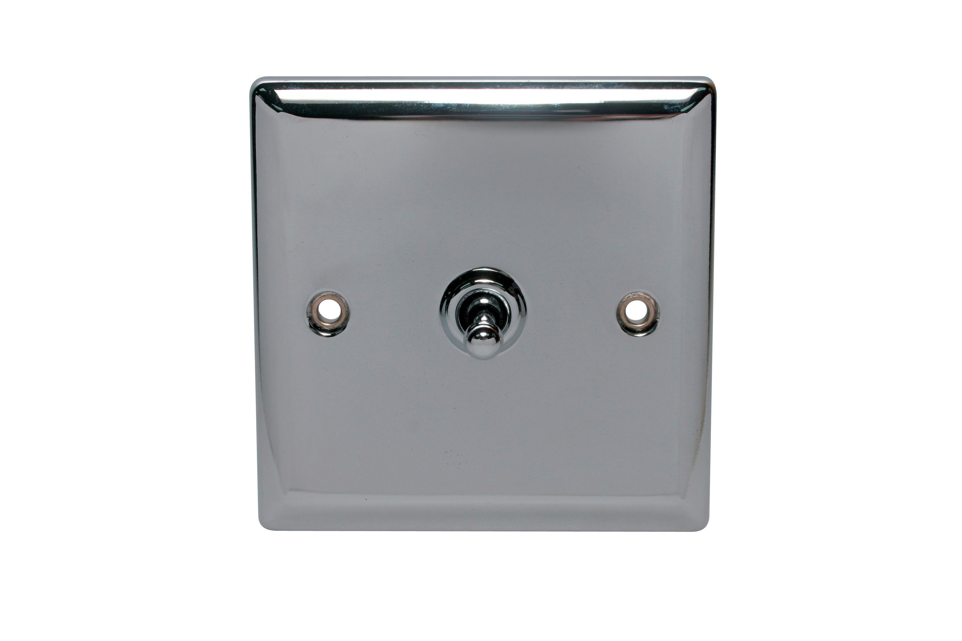 Holder Chrome 10A 2 way 1 gang Toggle Switch