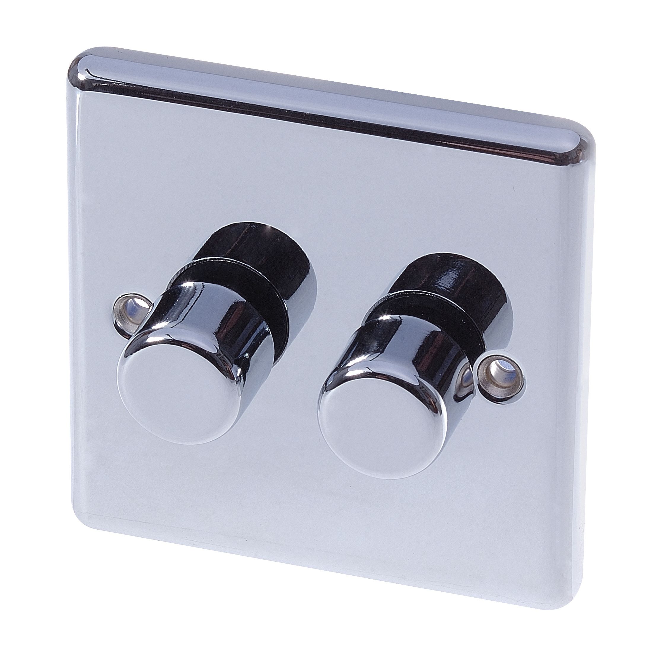 Holder Chrome profile Double 2 way Dimmer switch