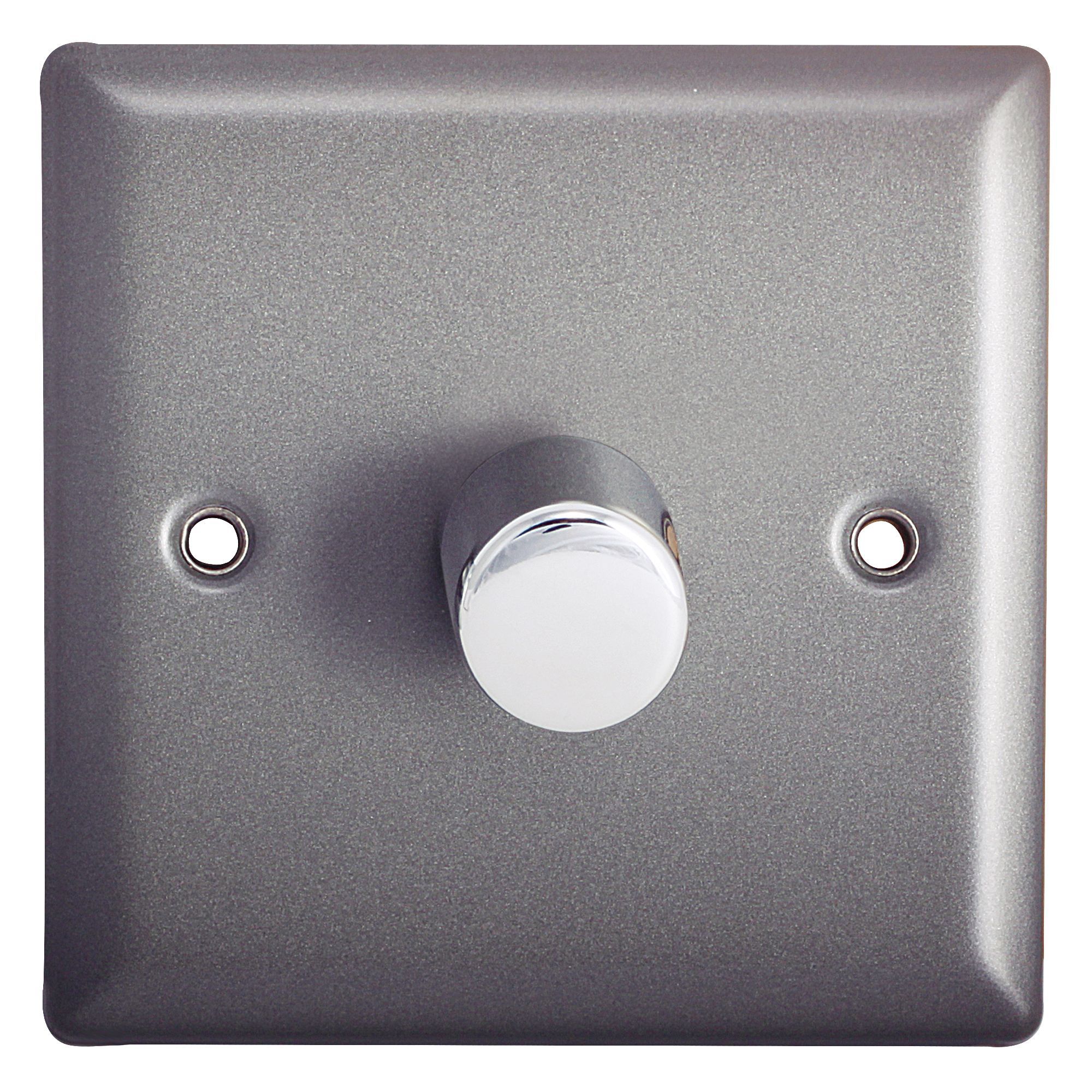 Holder Pewter Raised profile Single 2 way Dimmer switch