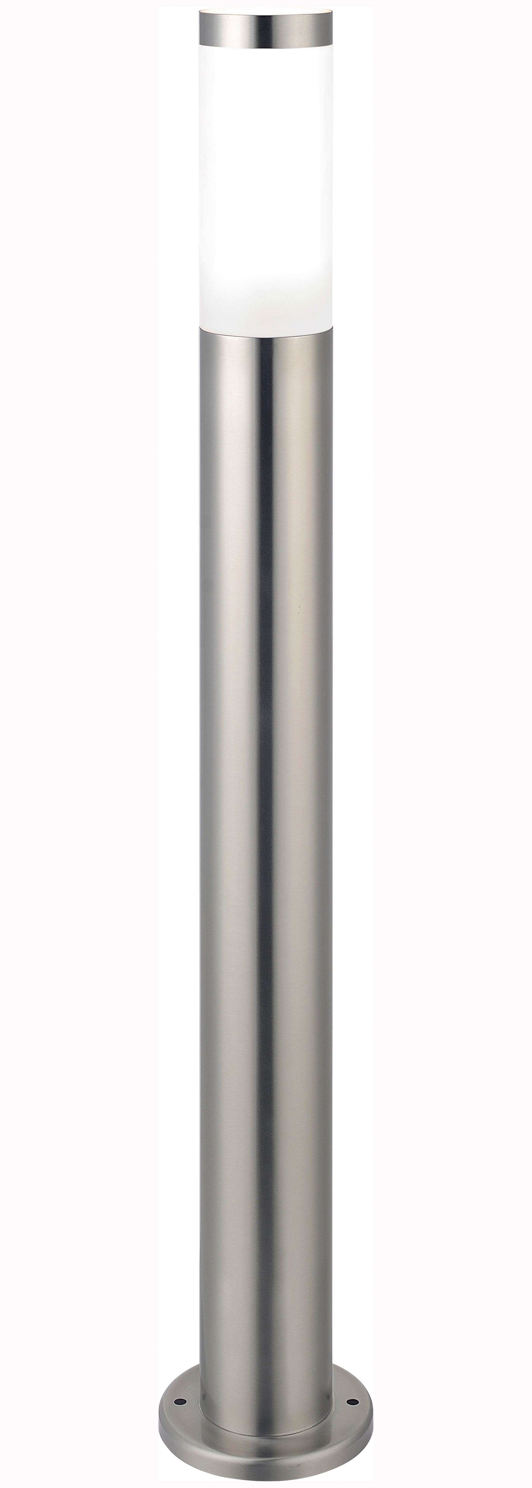 Hollis Stainless Steel Mains-powered 1 lamp Outdoor Post light (H)800mm