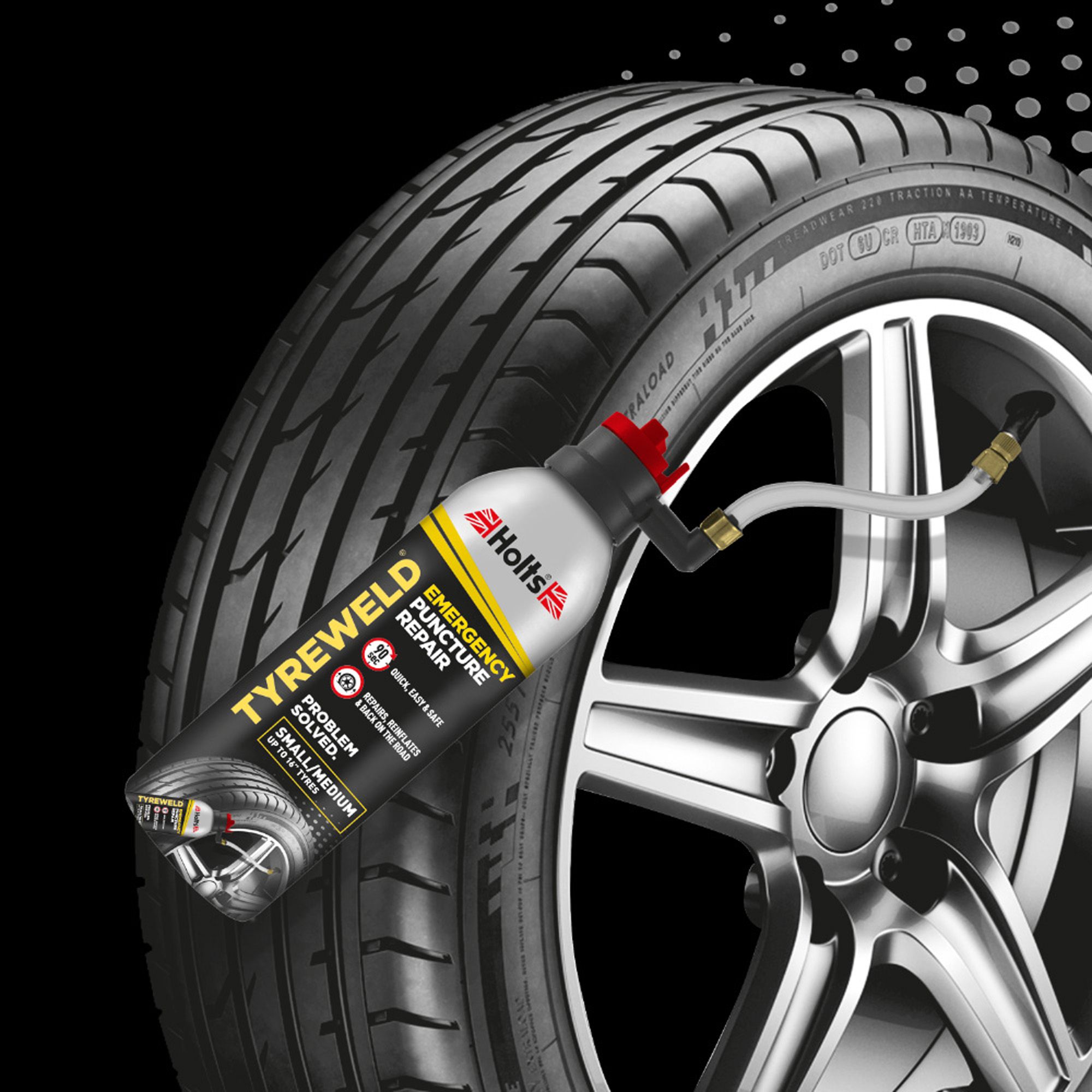 Holts TyreWeld Puncture repair, 500ml Can
