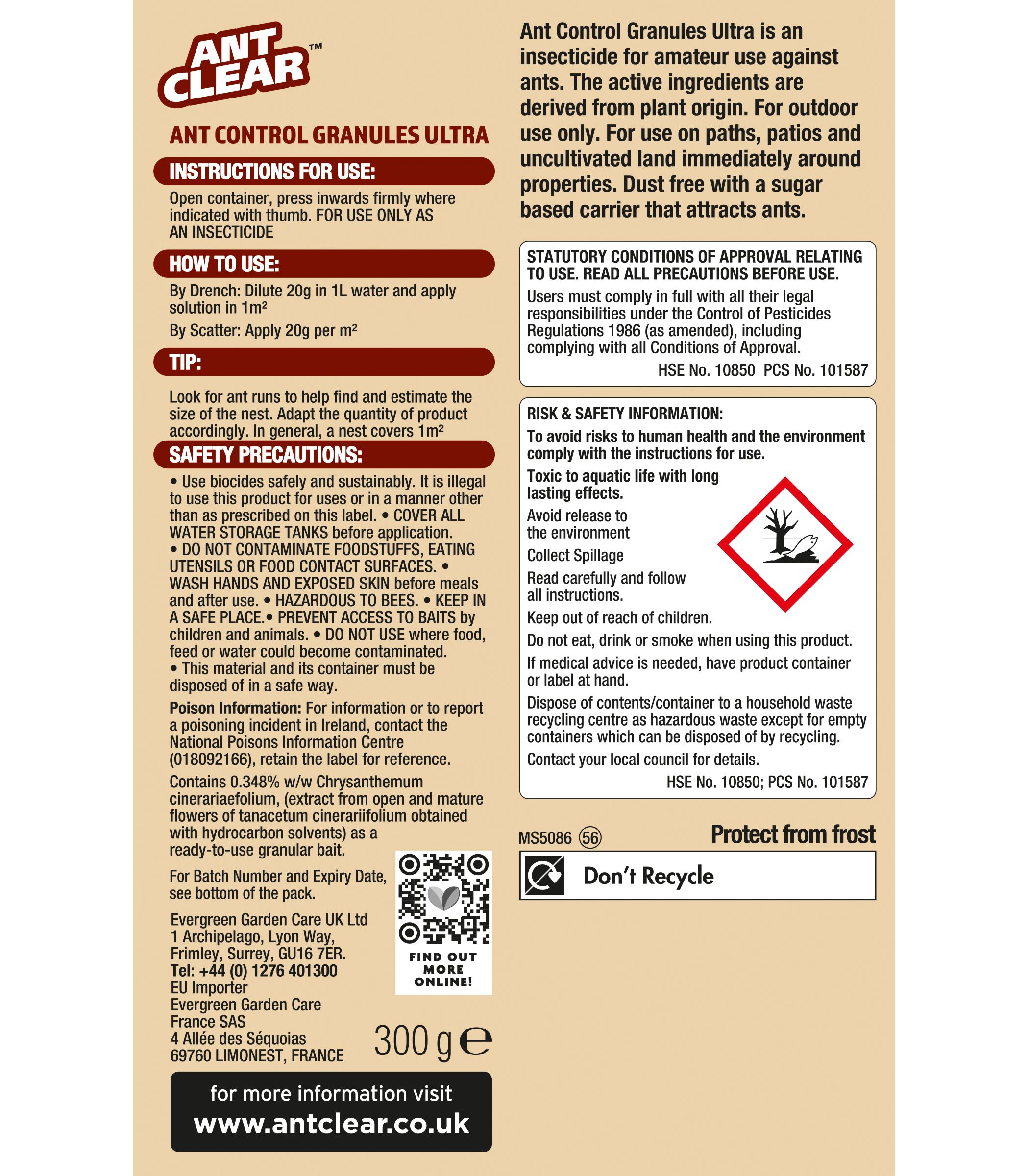 Home Defence Antstop Ants Pest powder 300ml