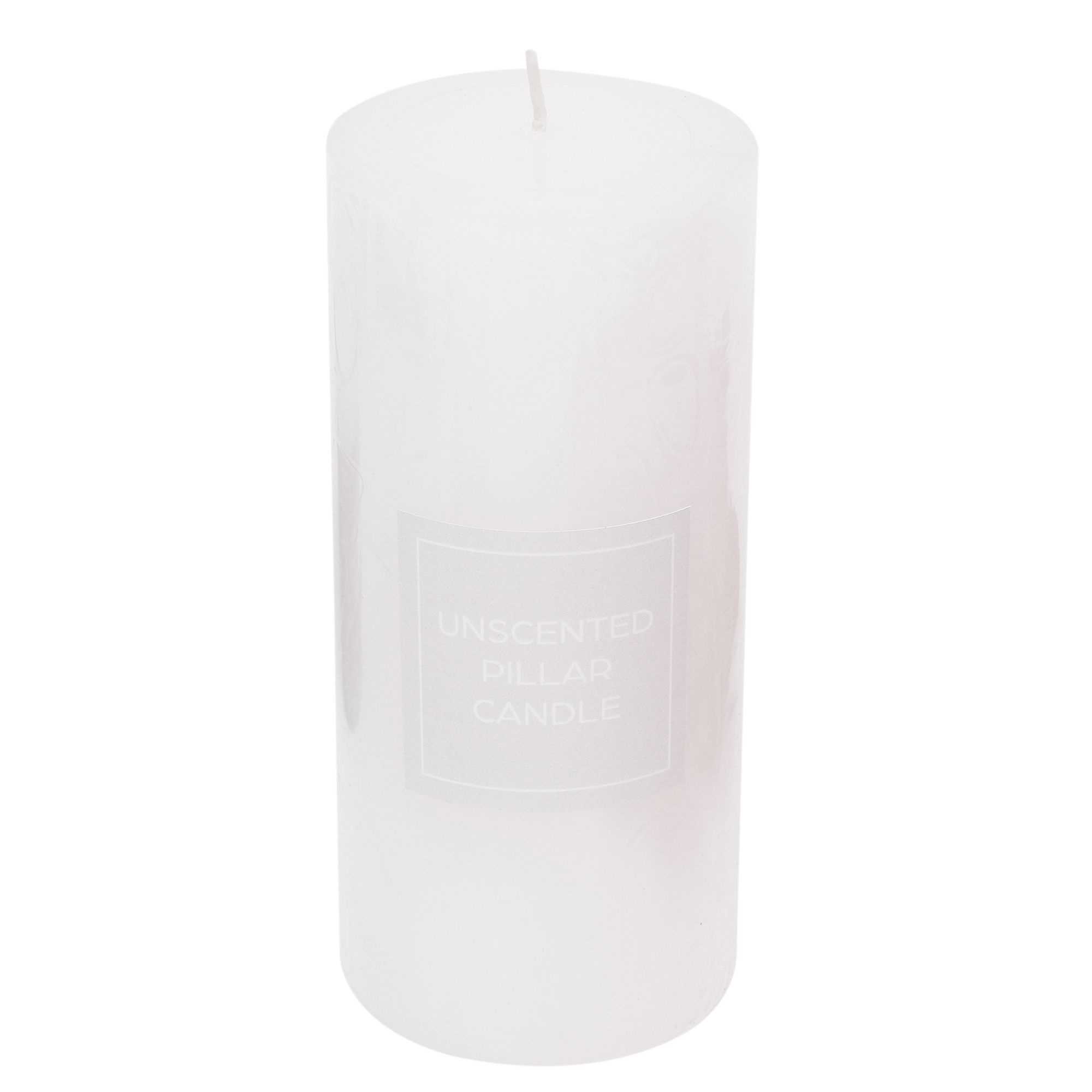 Home fragrance White Unscented Large Pillar candle