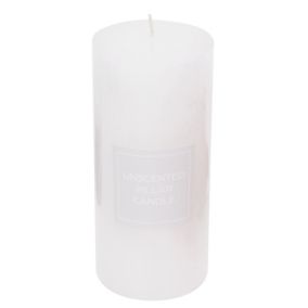 Home fragrance White Unscented Large Pillar candle