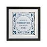 Home is with you Black Framed print (H)335mm (W)335mm