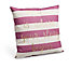 Home striped Purple & white Cushion