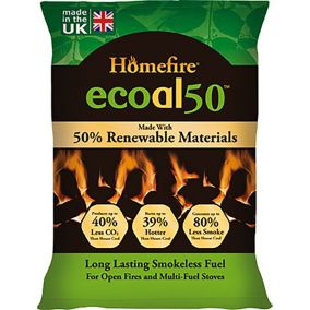 Homefire Ecoal Solid fuel briquettes, 10kg