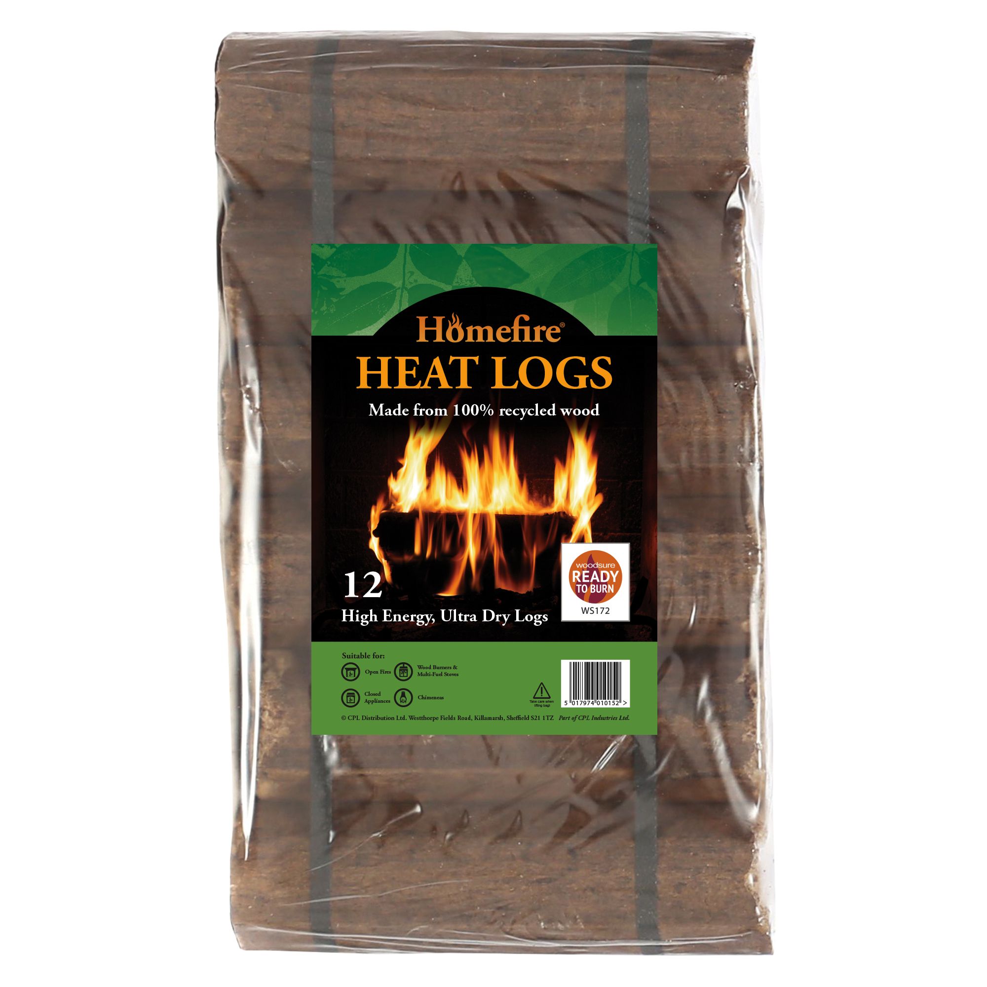 Homefire Shimada Heat log 9.5kg, Pack of 12 | DIY at Bu0026Q