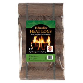 Homefire Shimada Heat logs 9.5kg, Pack of 12