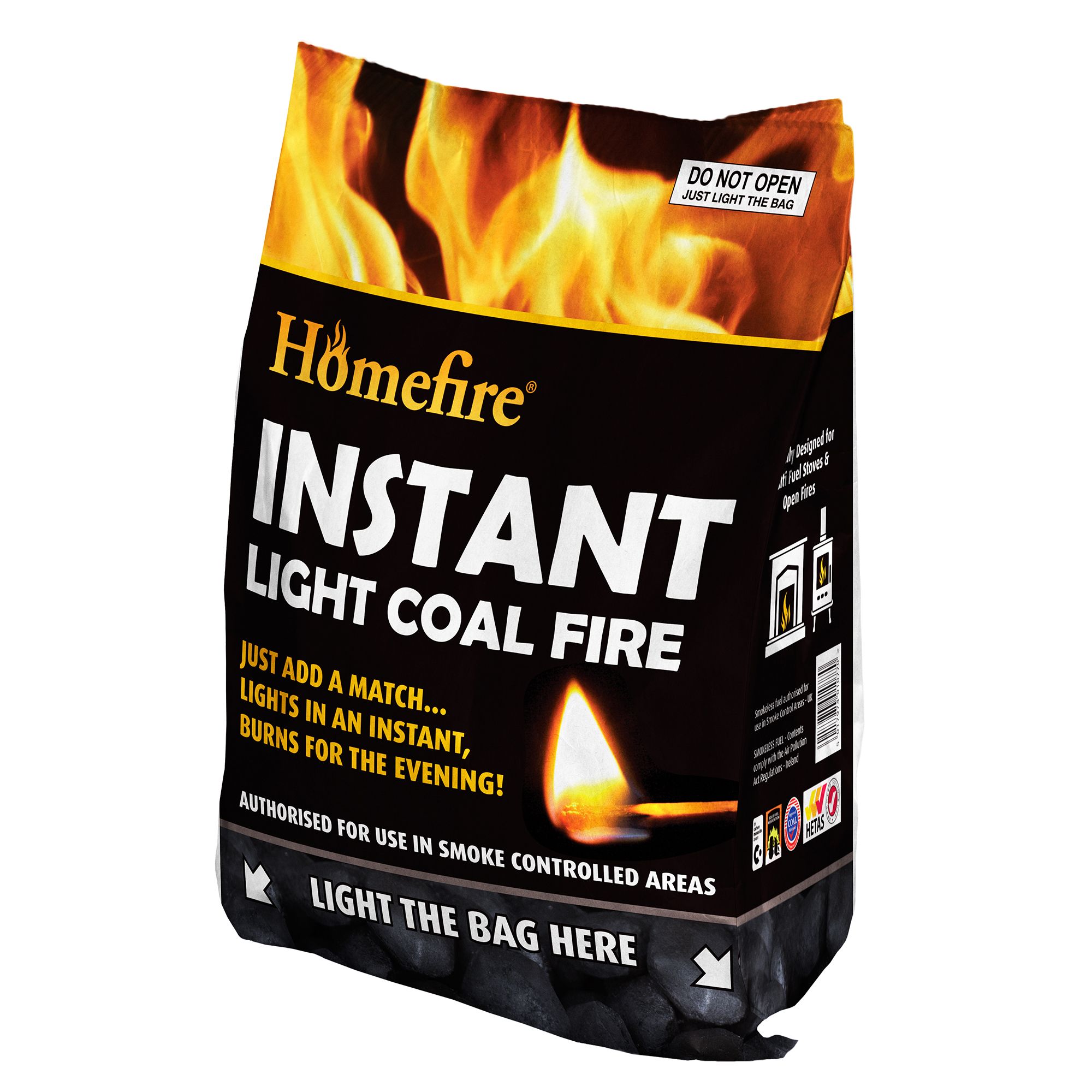 Homefire Smokeless Solid fuel (instant light), 4kg DIY at B&Q