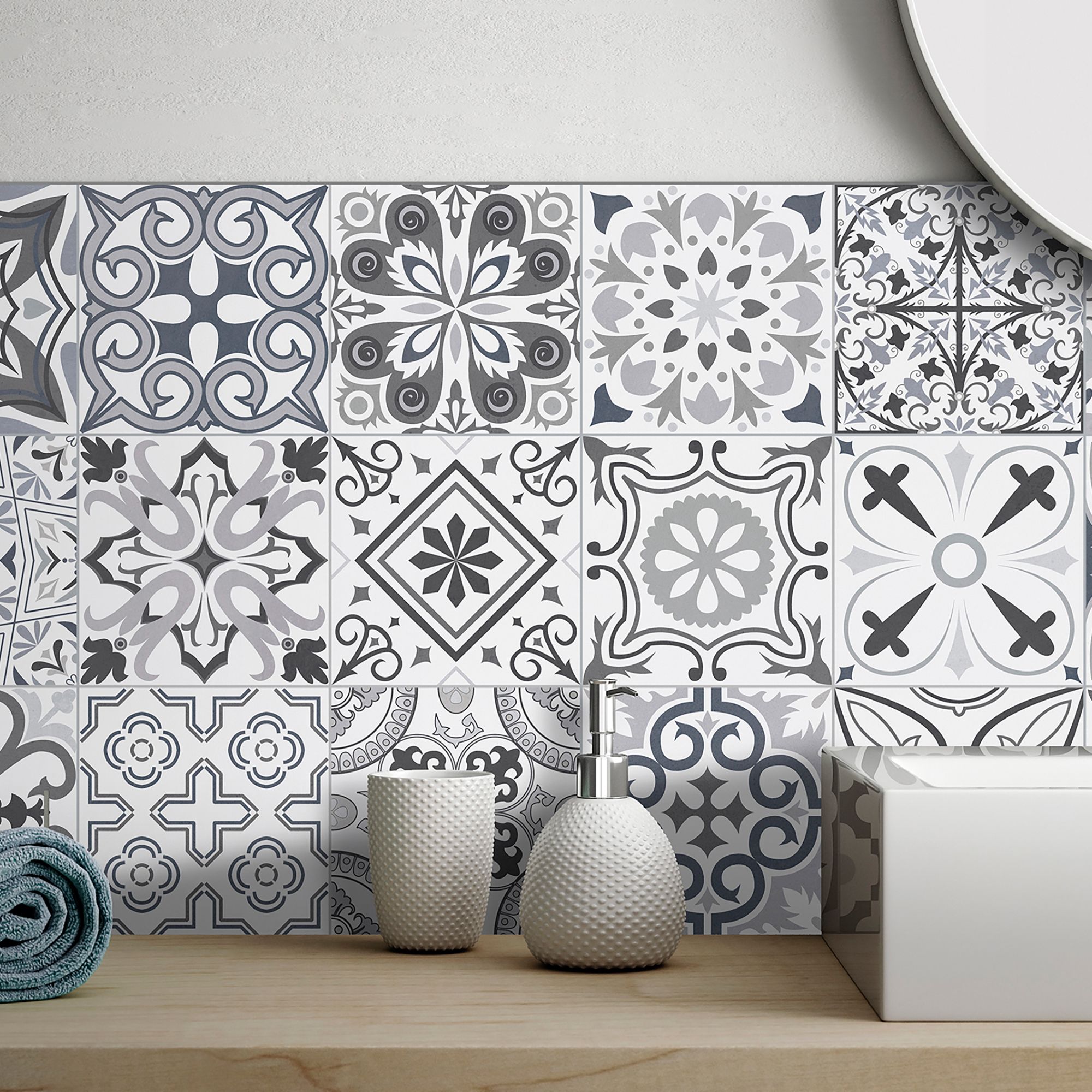 Homelux Polished Pewter effect 12.5mm Straight Aluminium Tile trim