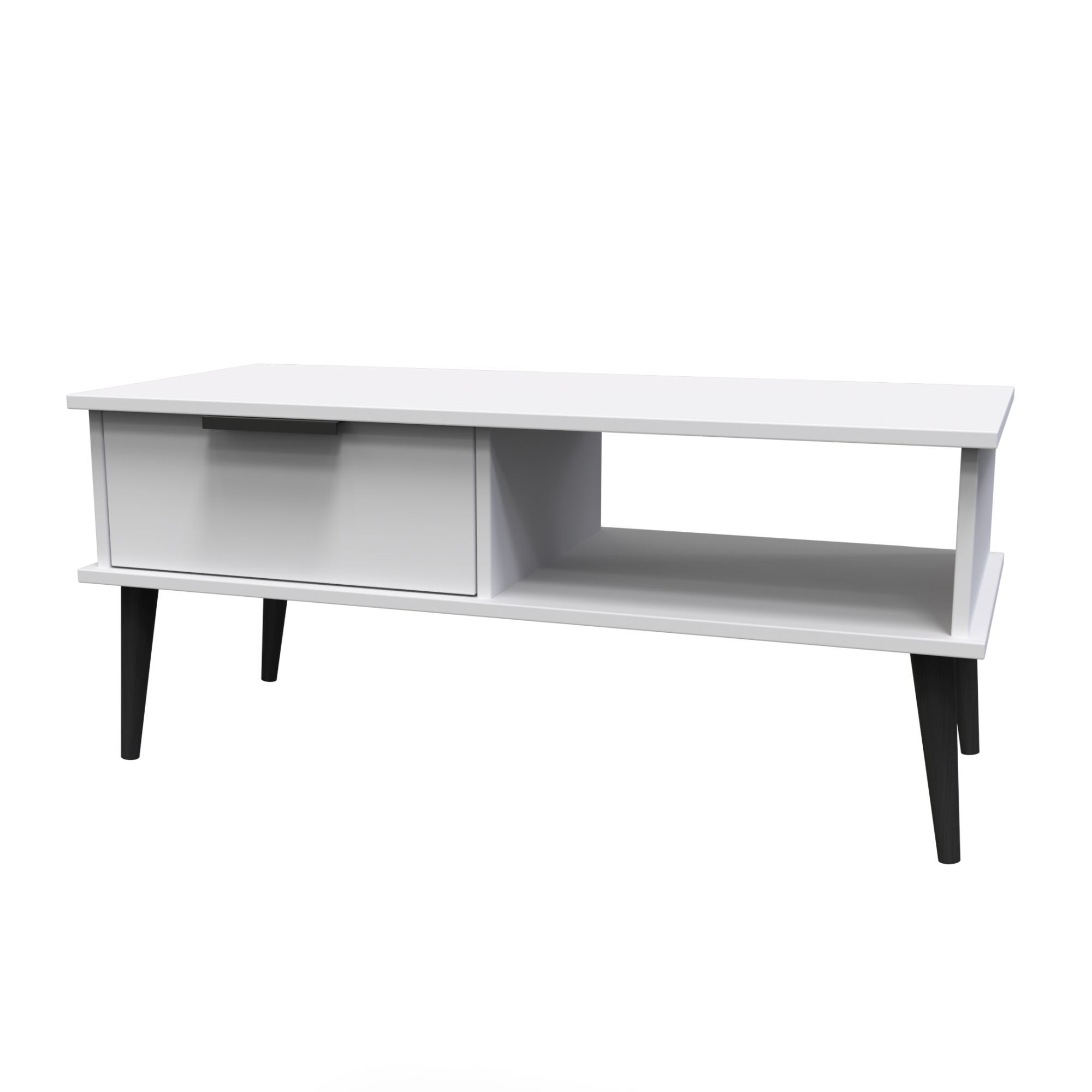 Hong Kong Ready assembled Matt grey 1 Drawer Small Coffee table (H)455mm (W)905mm (D)395mm