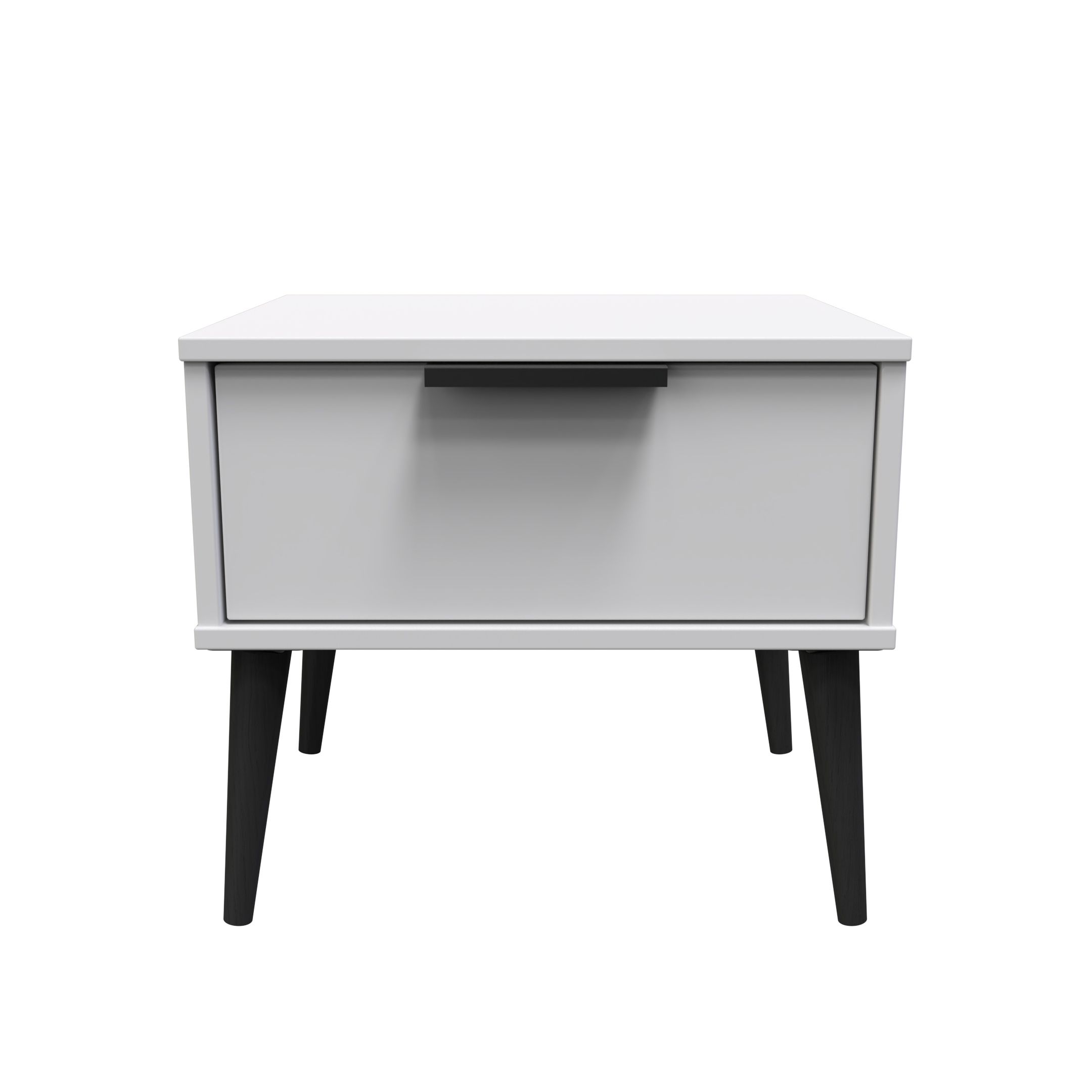 Hong Kong Ready assembled Matt grey 1 Drawer Small Side table (H)410mm ...