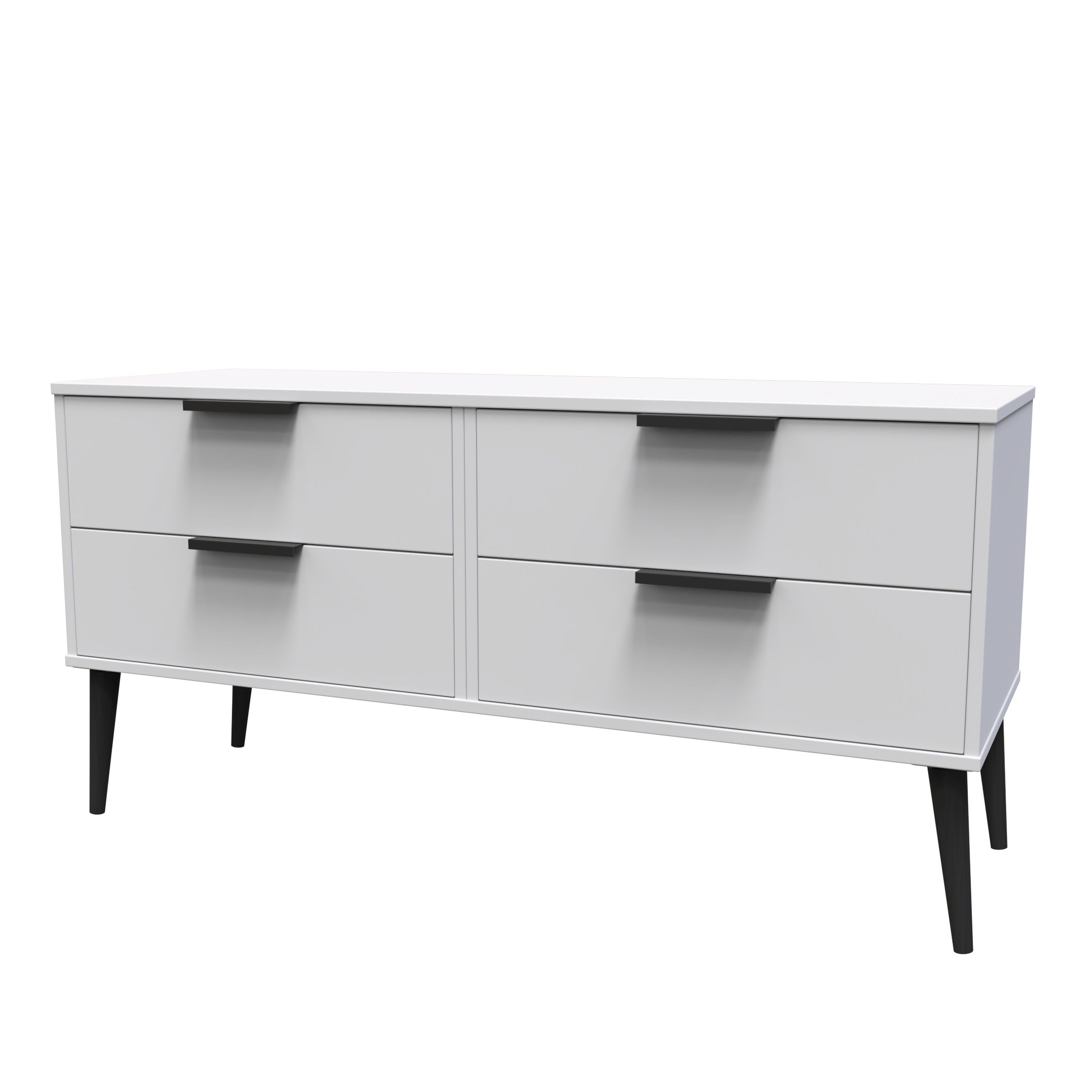 Hong Kong Ready assembled Matt grey 4 Drawer Smart Chest of drawers (H)505mm (W)1120mm (D)415mm