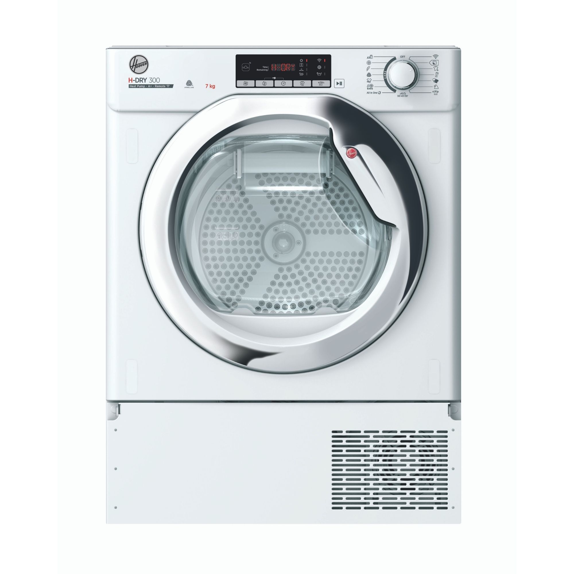 Hoover BATD H7A1TCE-80 7kg Built-in Heat pump Tumble dryer - White