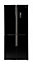 Hoover HFDN 180BK American style Freestanding Frost free Fridge freezer - Black