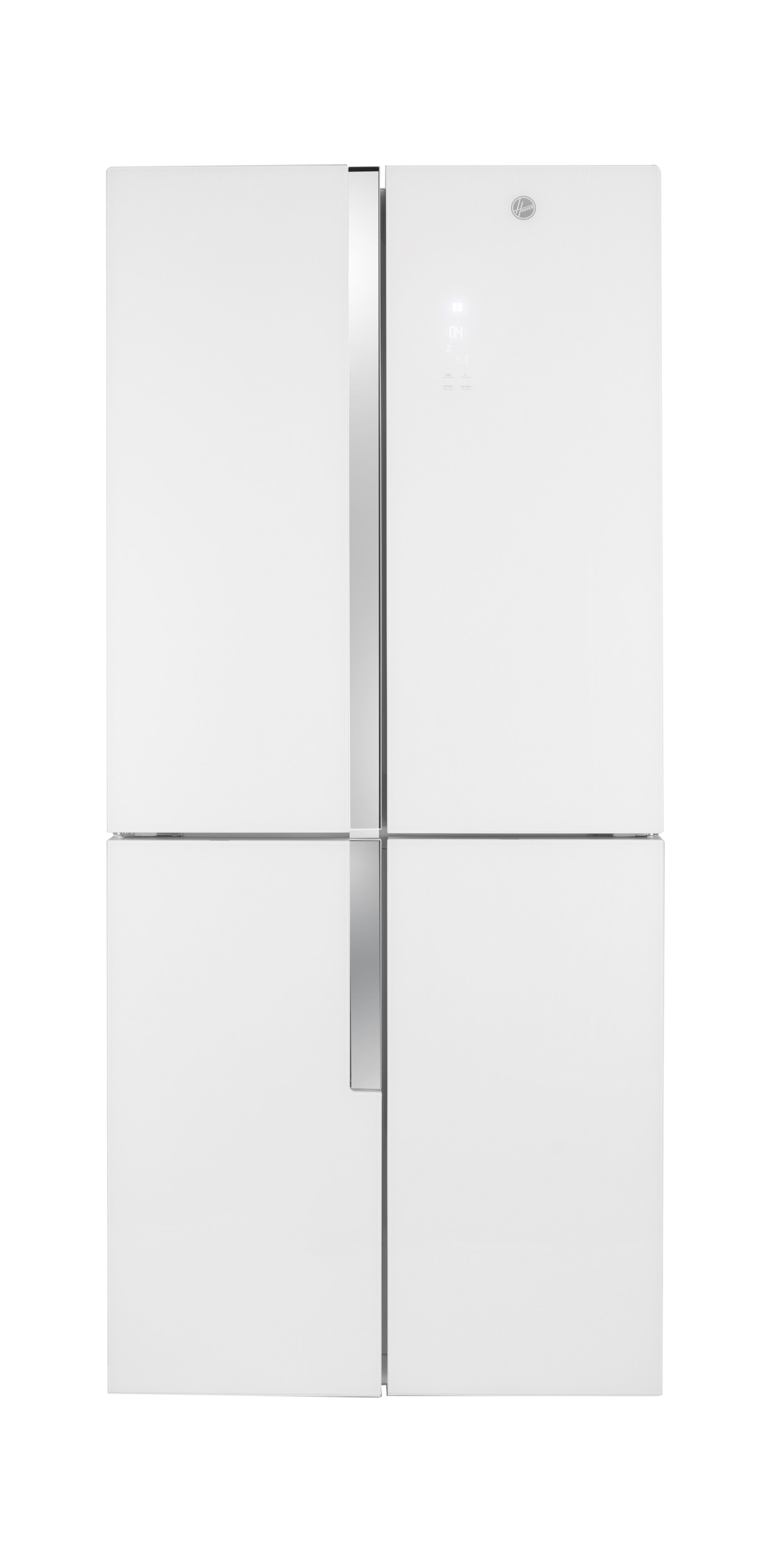 Hoover HFDN 180UK American style Freestanding Frost free Fridge freezer - White
