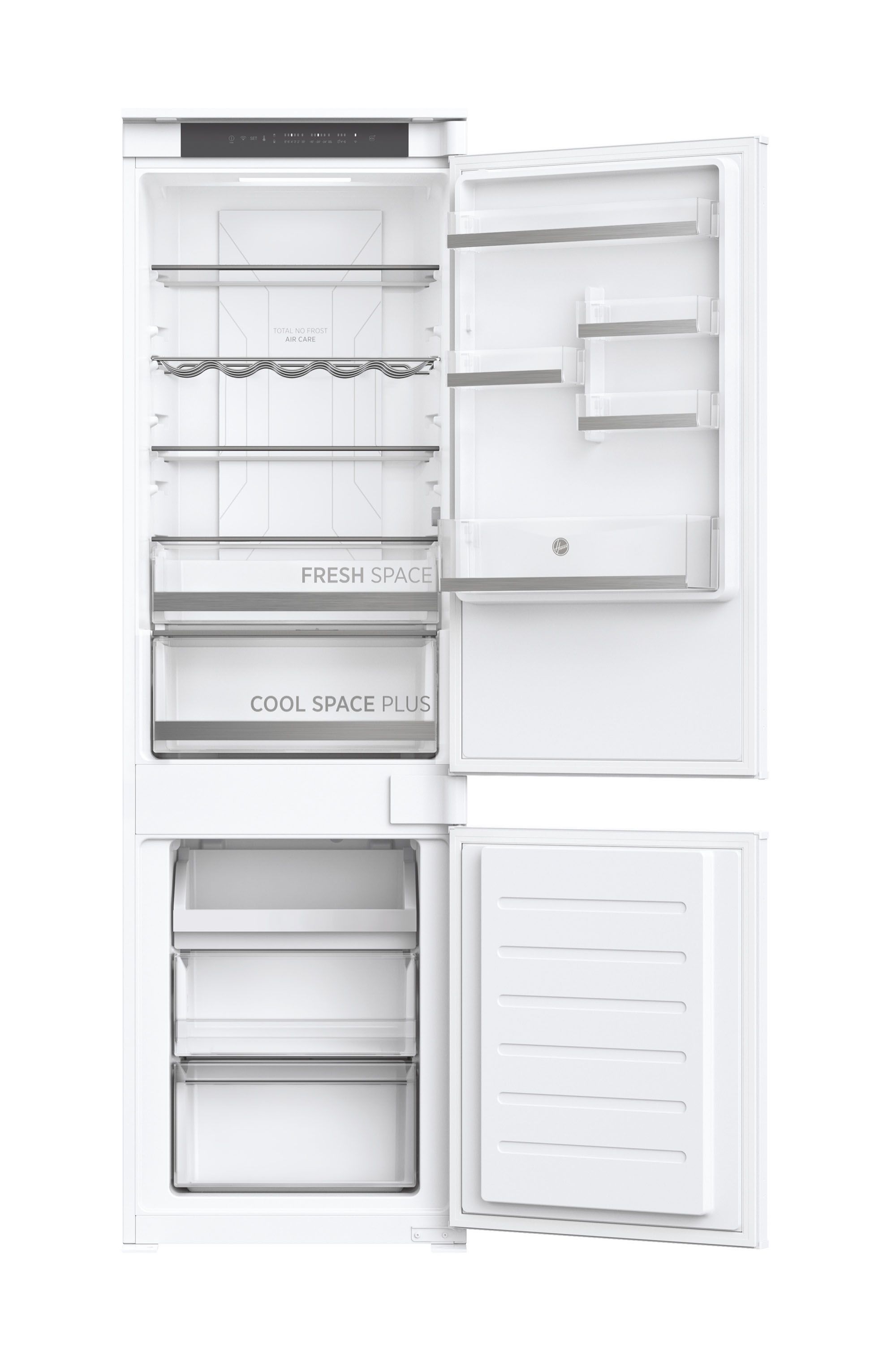 Hoover HFTNF5518EW-1 70:30 Integrated Frost free Fridge freezer - White