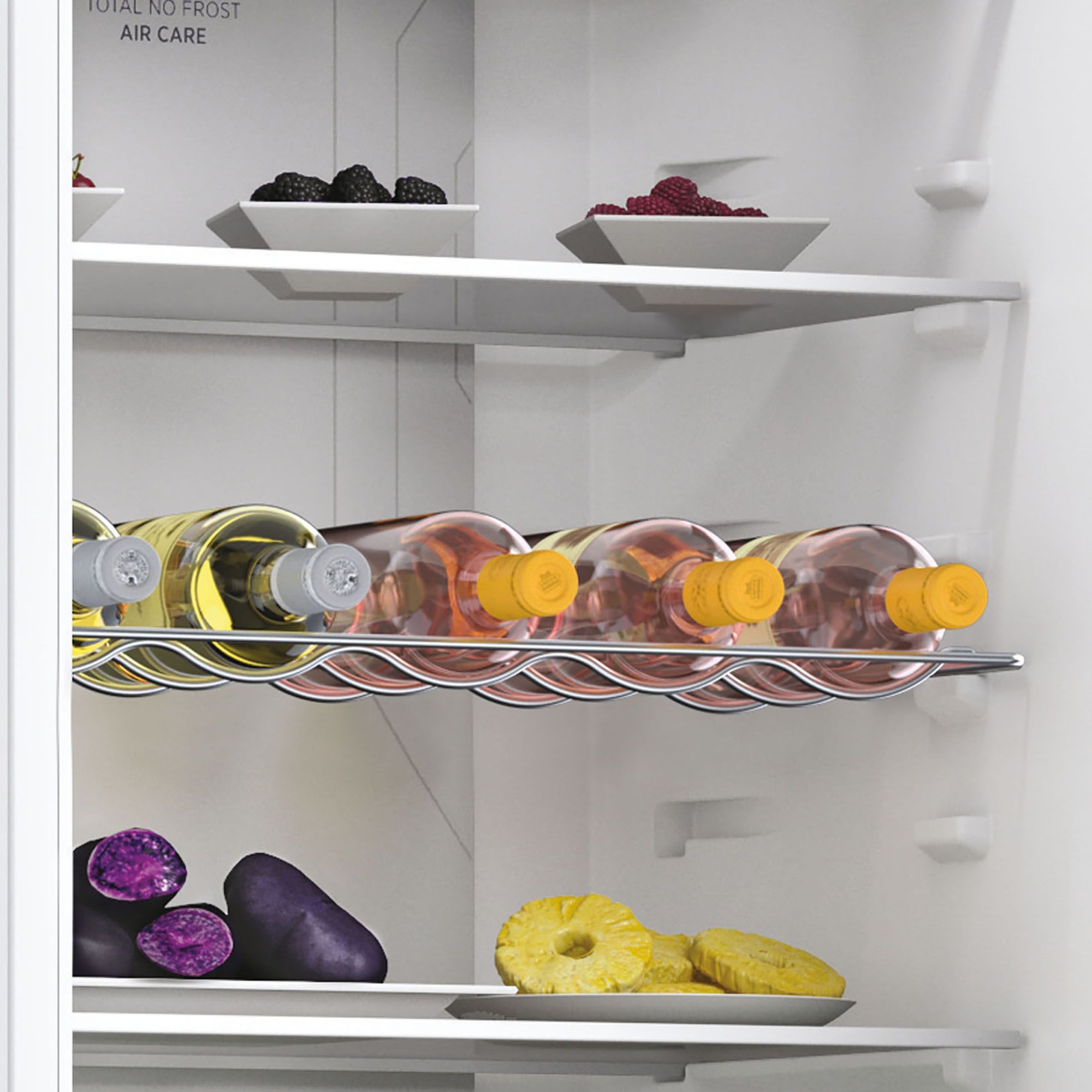 Hoover HFTNF5518EW-1 70:30 Integrated Frost free Fridge freezer - White