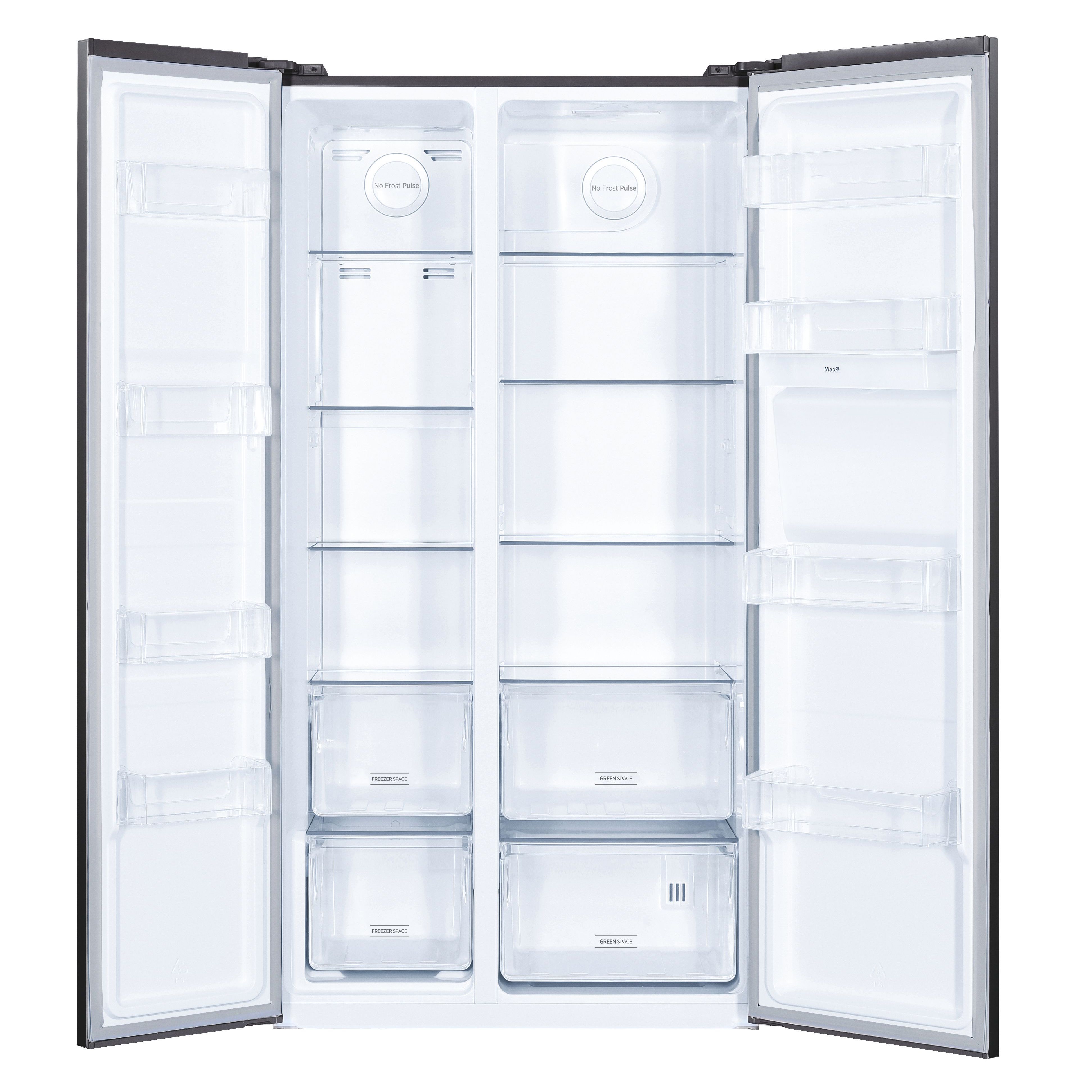 Hoover HHSBSO 6174BWDK 70:30 American style Freestanding Frost free Fridge freezer - Black