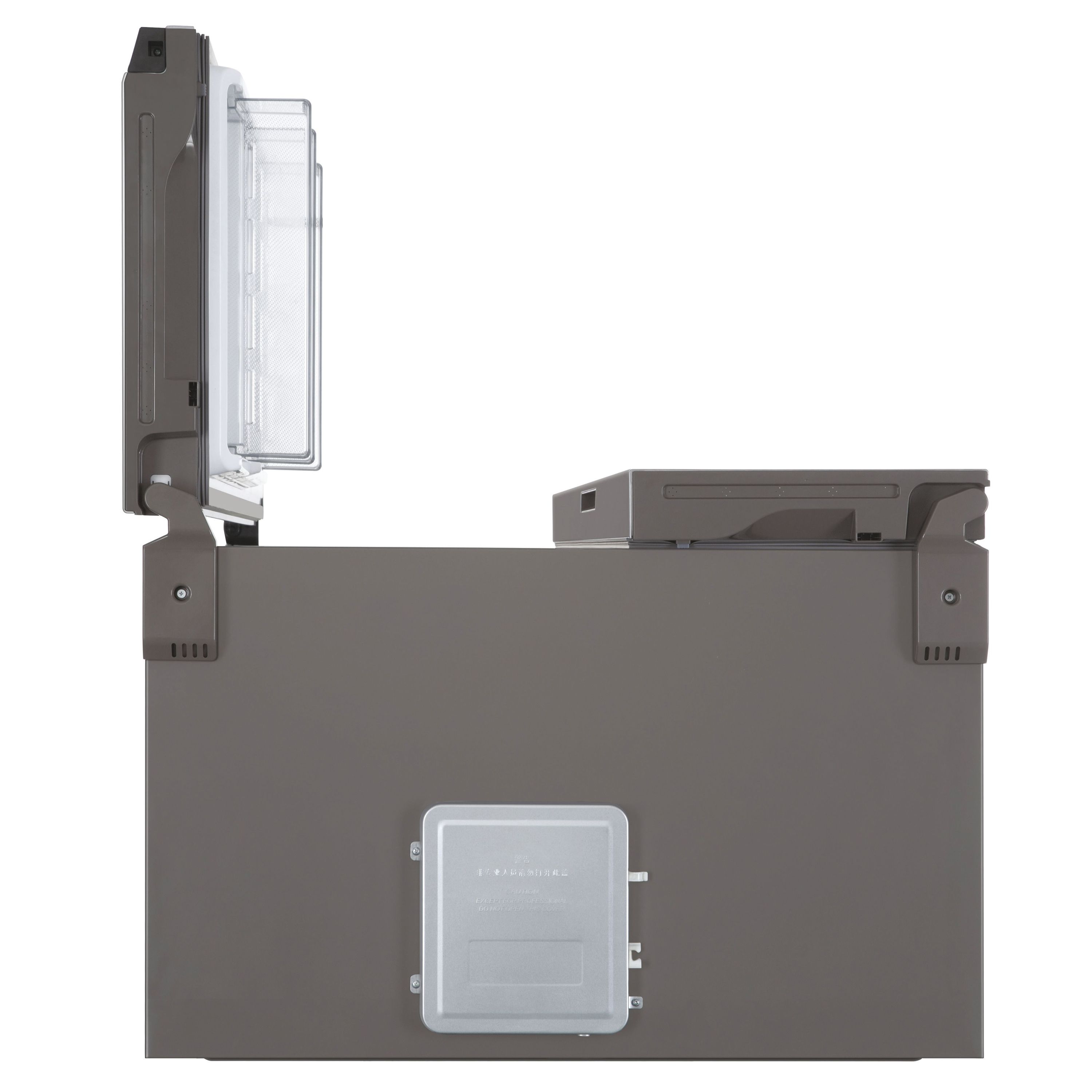 Hoover HHSWD918F1XK 70:30 American style Freestanding Frost free Fridge freezer - Silver effect