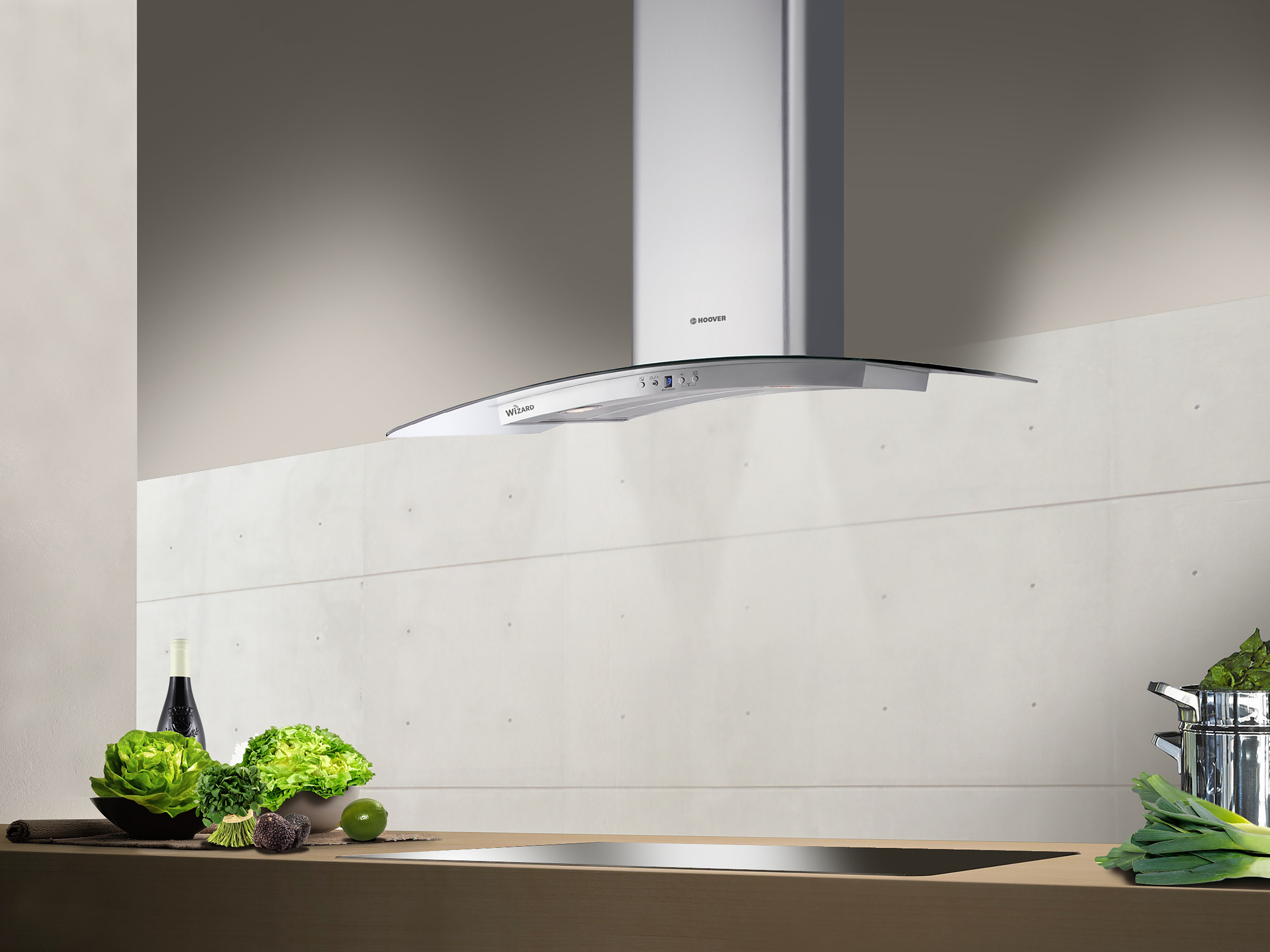 Hoover HHV67SLX WIFI Stainless steel Chimney Cooker hood, (W)60cm
