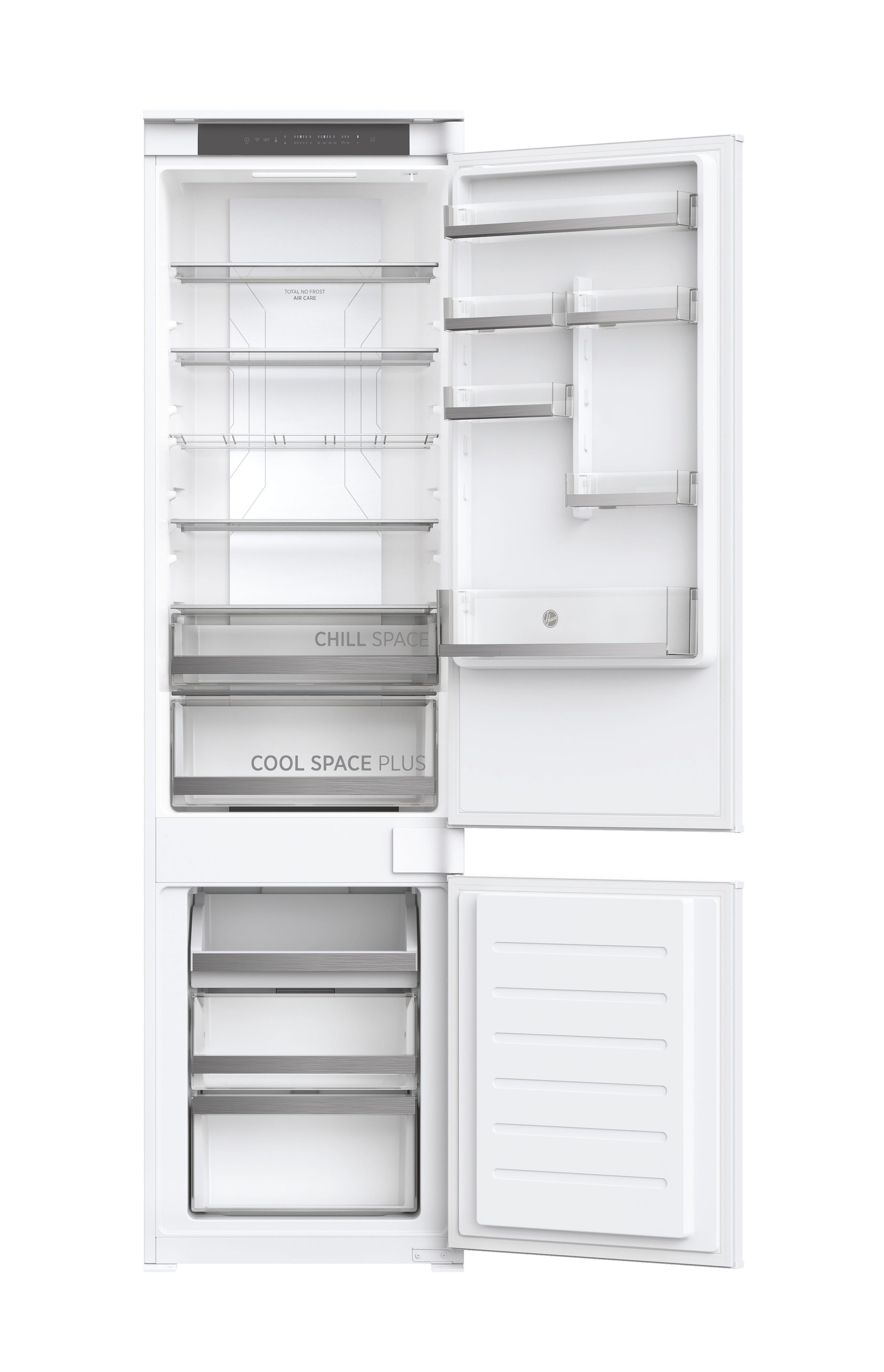 Hoover HOBT5519EWK 70:30 Traditional Built-in Automatic defrost Fridge freezer - White