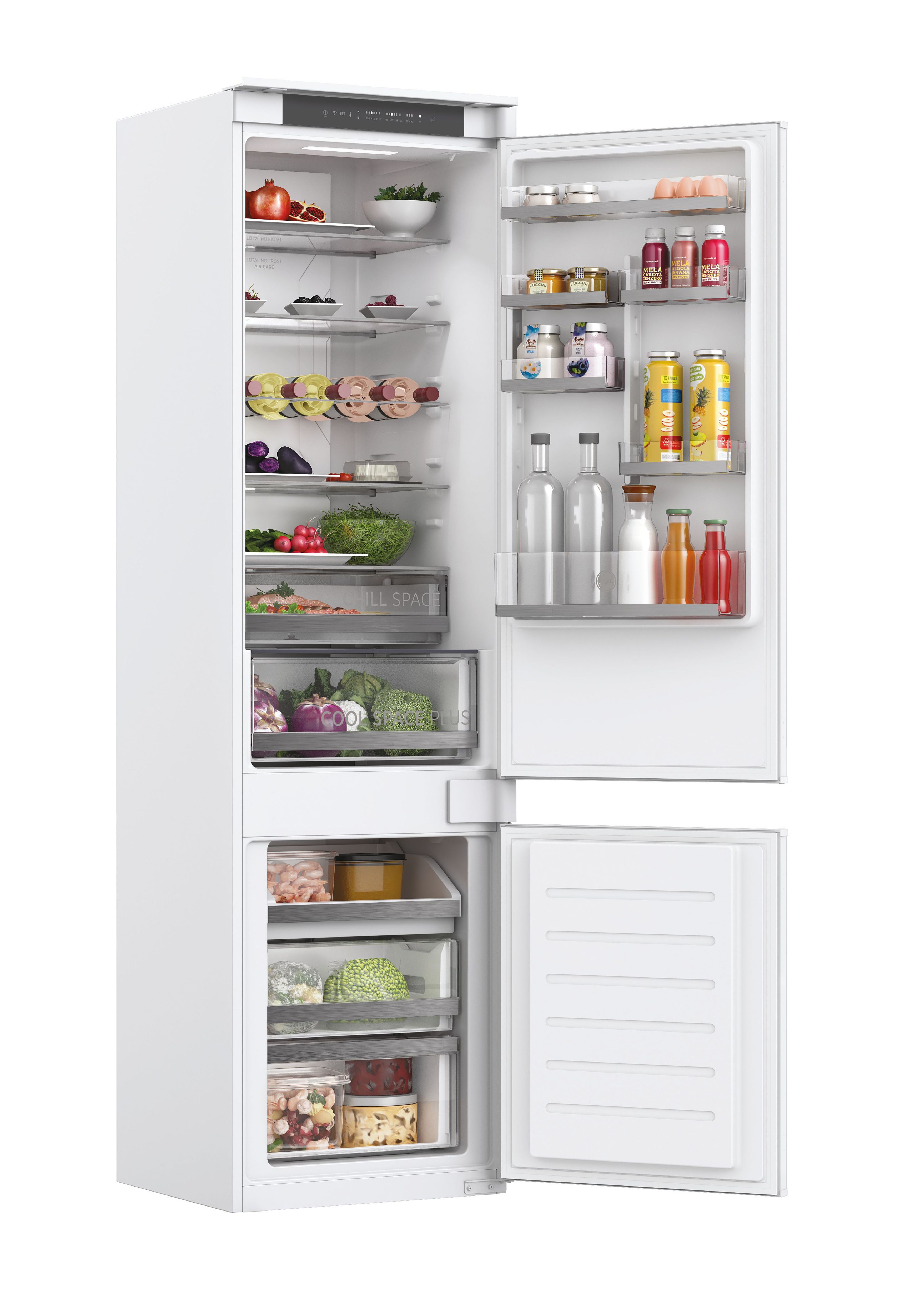 Hoover HOBT5519EWK 70:30 Traditional Built-in Automatic defrost Fridge freezer - White