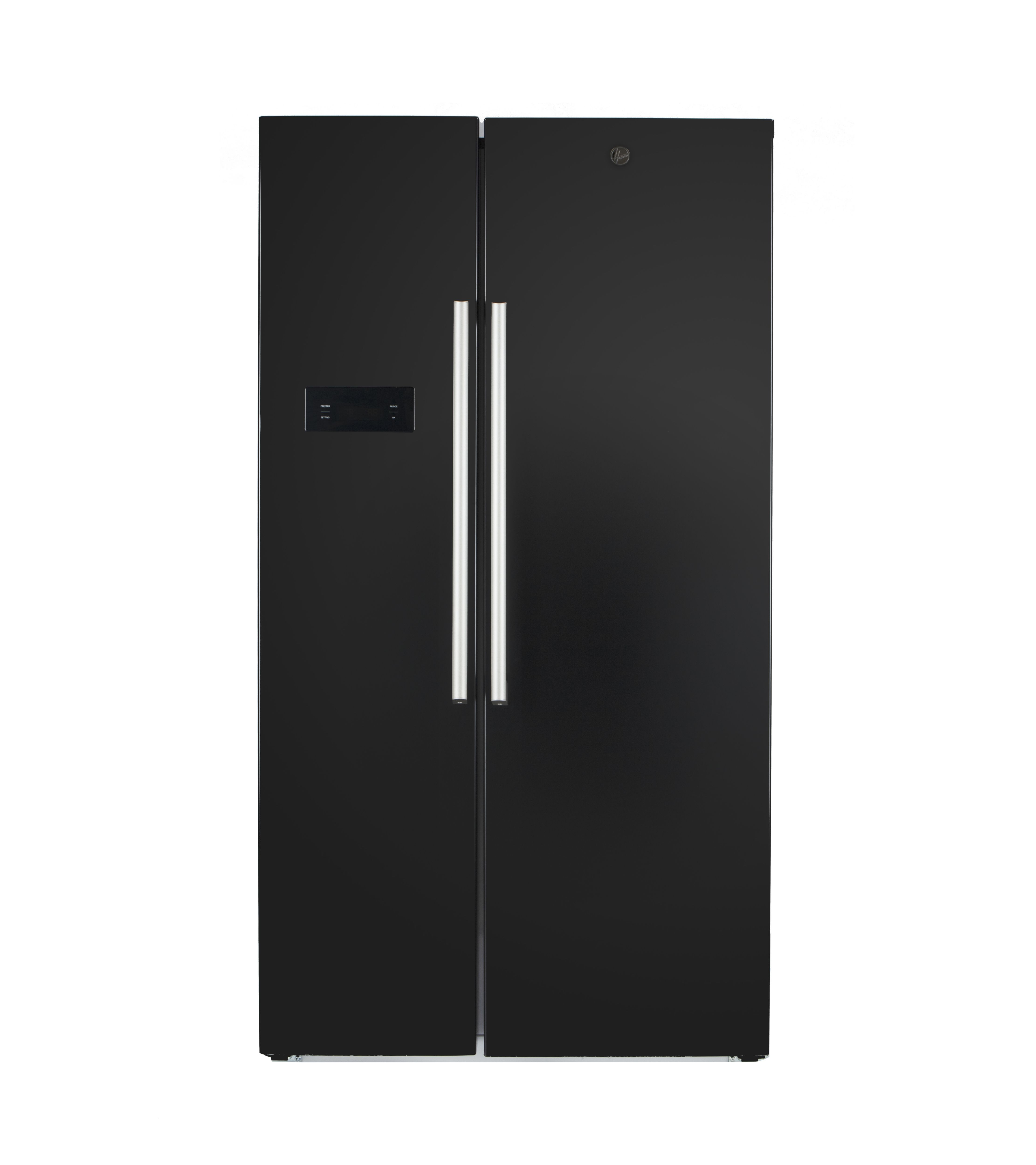 Hoover HSBSF 178MBK American style Freestanding Frost free Fridge freezer - Black