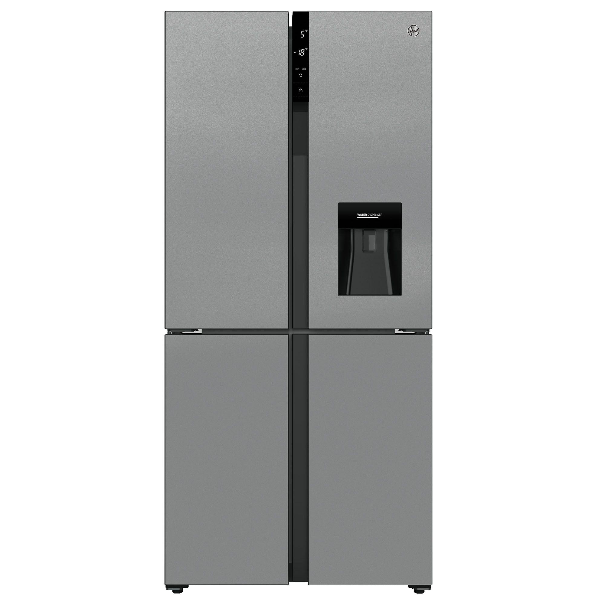 Hoover HSC818FXWDK 70:30 American style Freestanding Frost free Fridge freezer - Silver effect