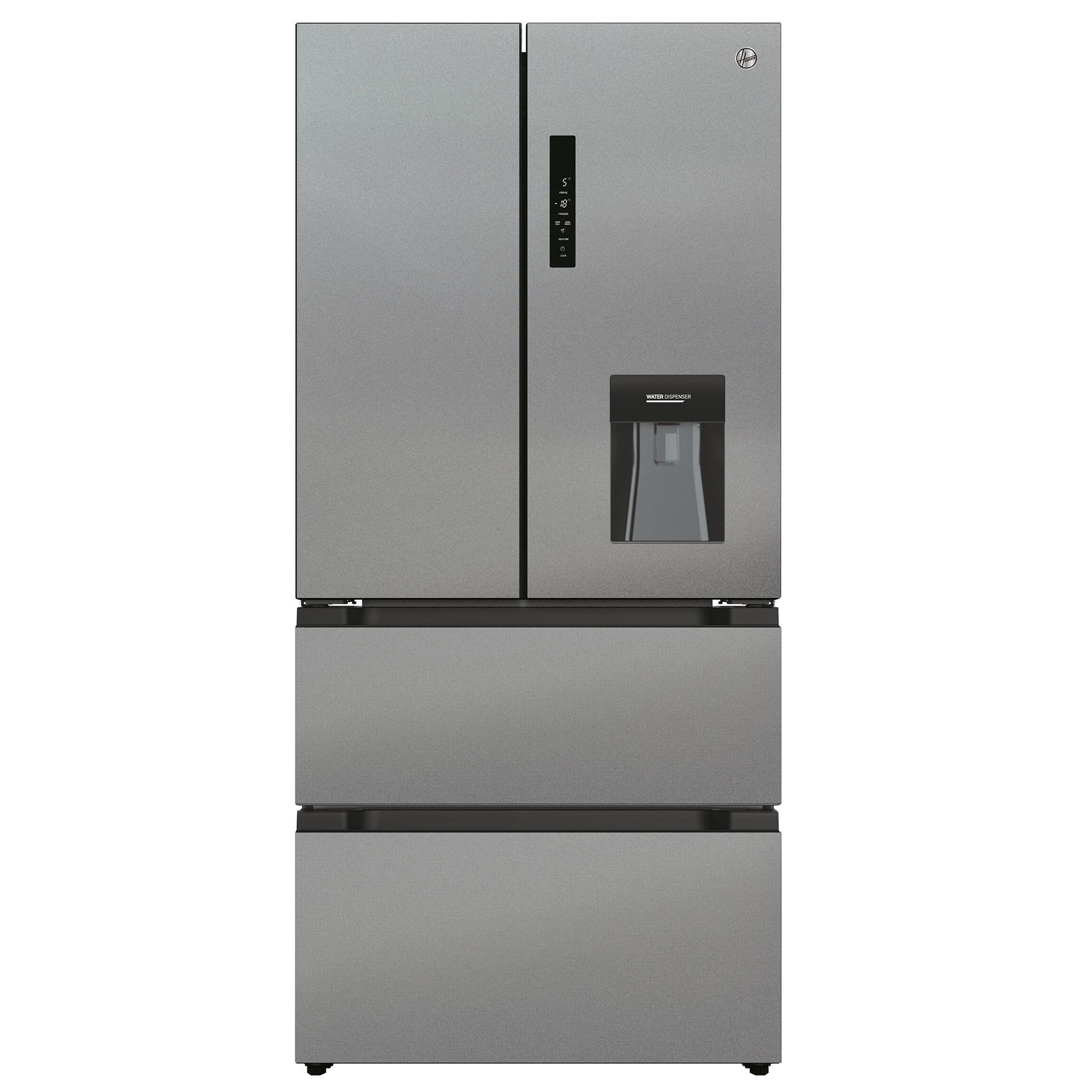 Hoover HSF818FXWDK 70:30 American style Freestanding Frost free Fridge freezer