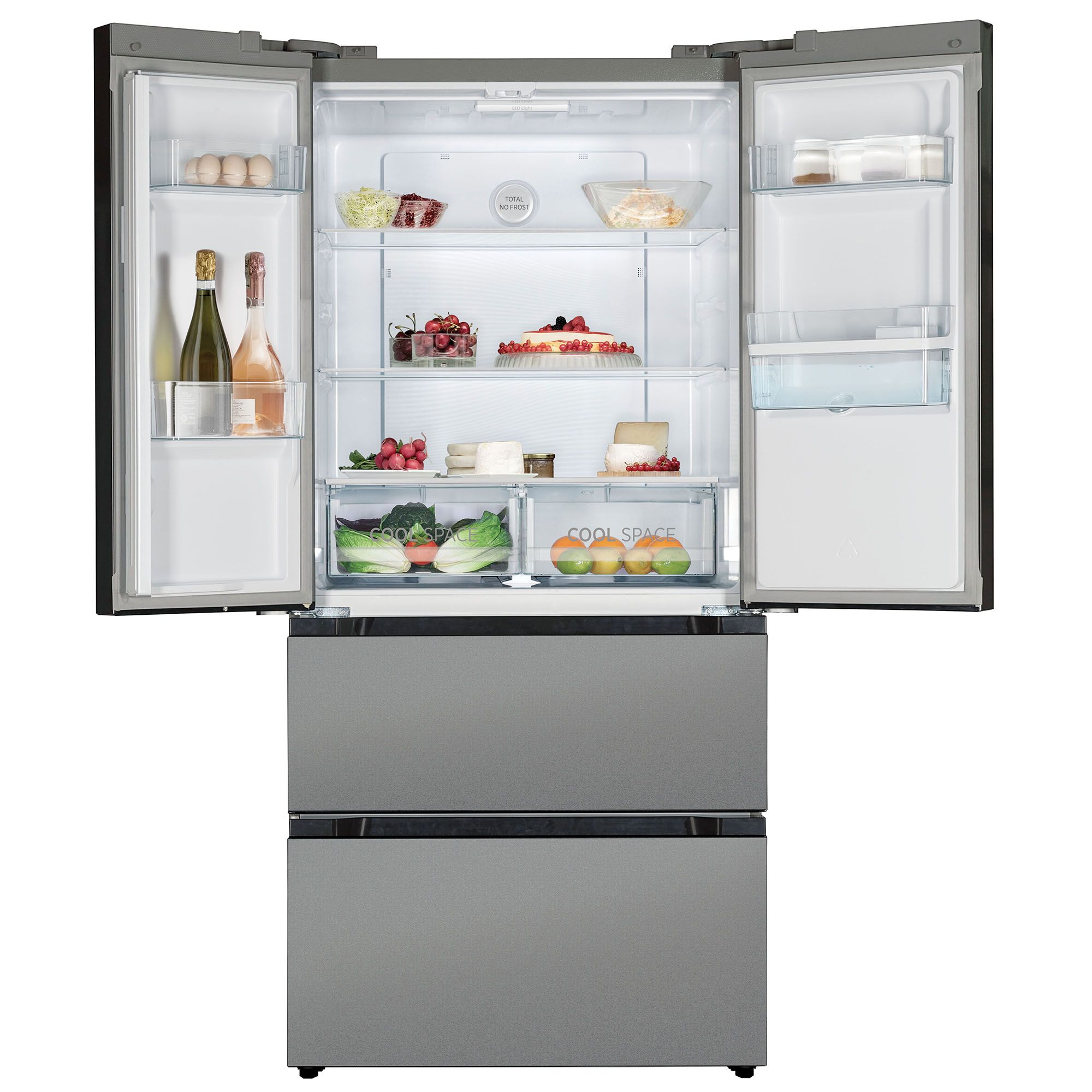 Hoover HSF818FXWDK 70:30 American style Freestanding Frost free Fridge freezer