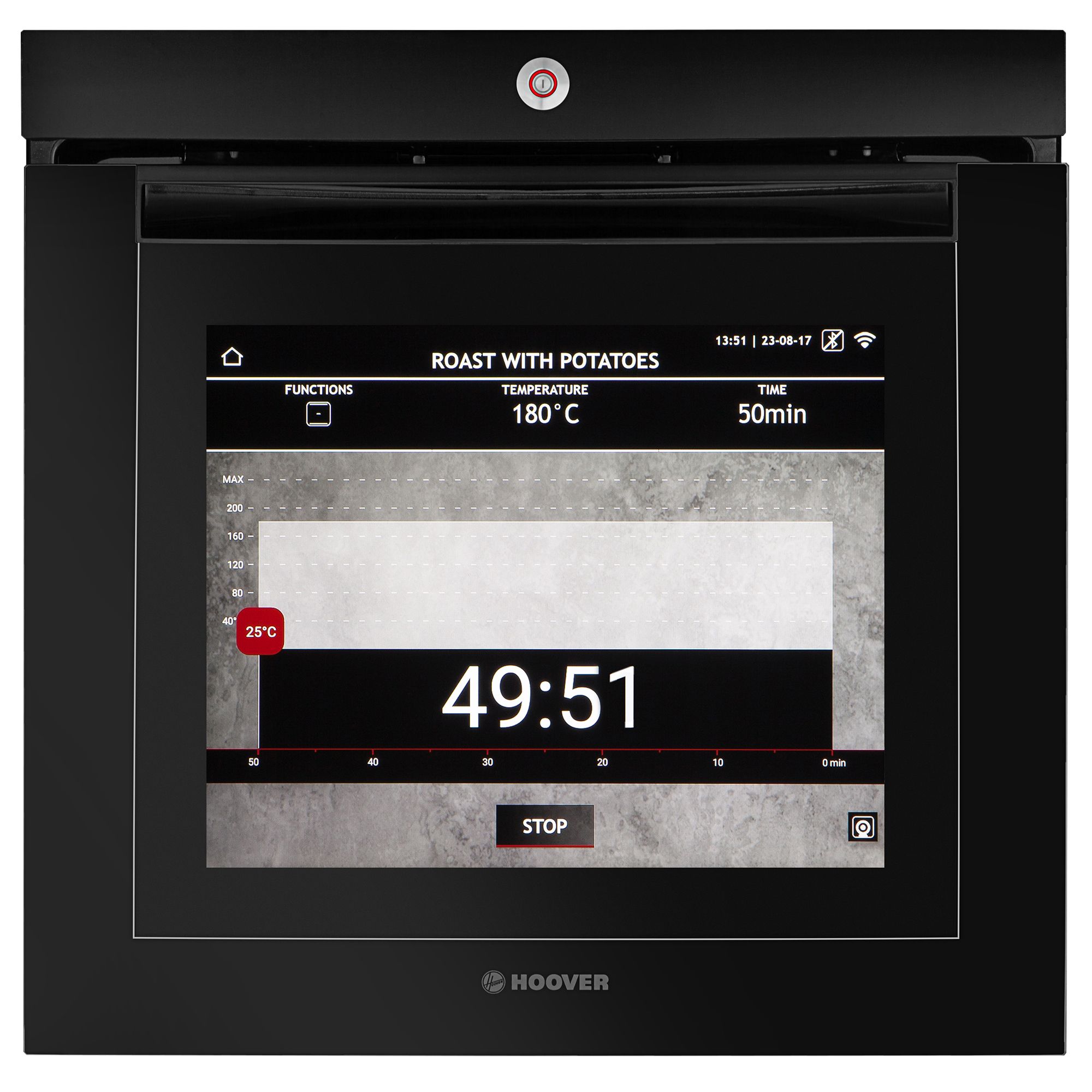 Hoover Touchscreen Vision Built-in Single Electric Oven - Black