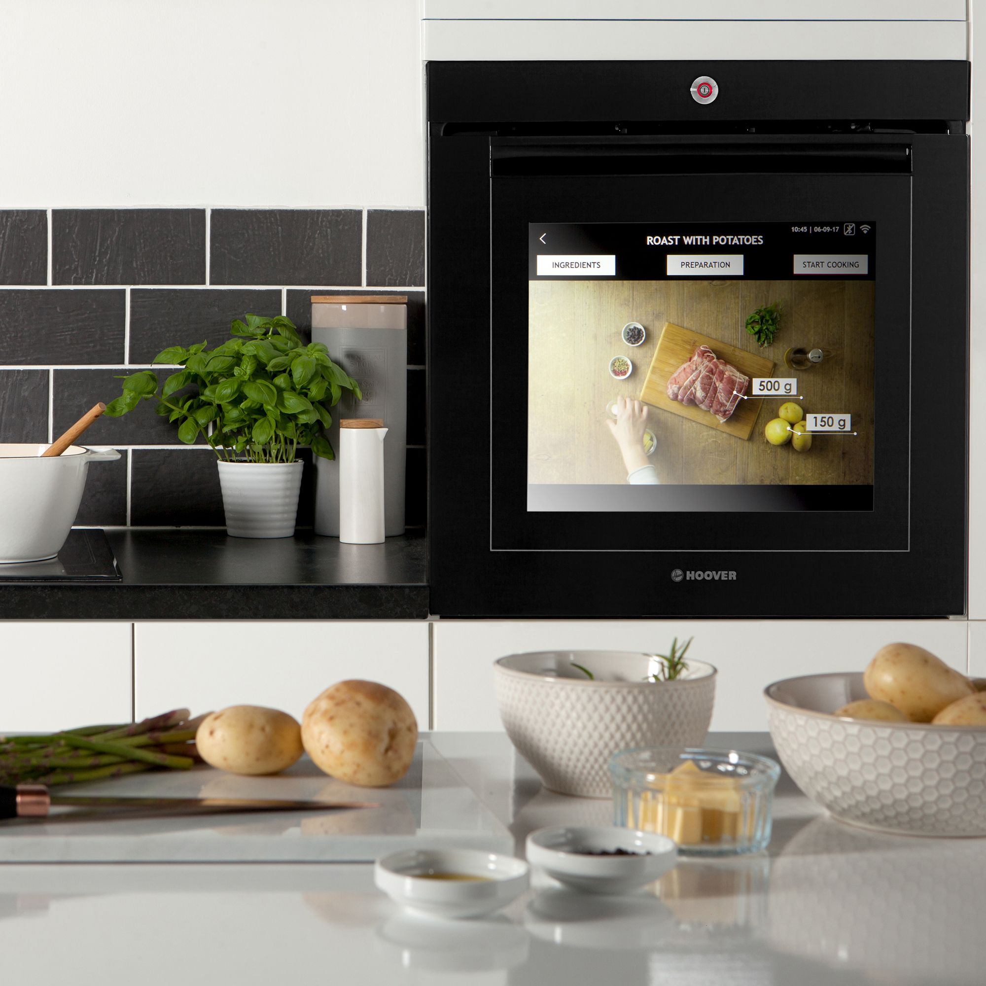 Hoover Touchscreen Vision Built-in Single Electric Oven - Black