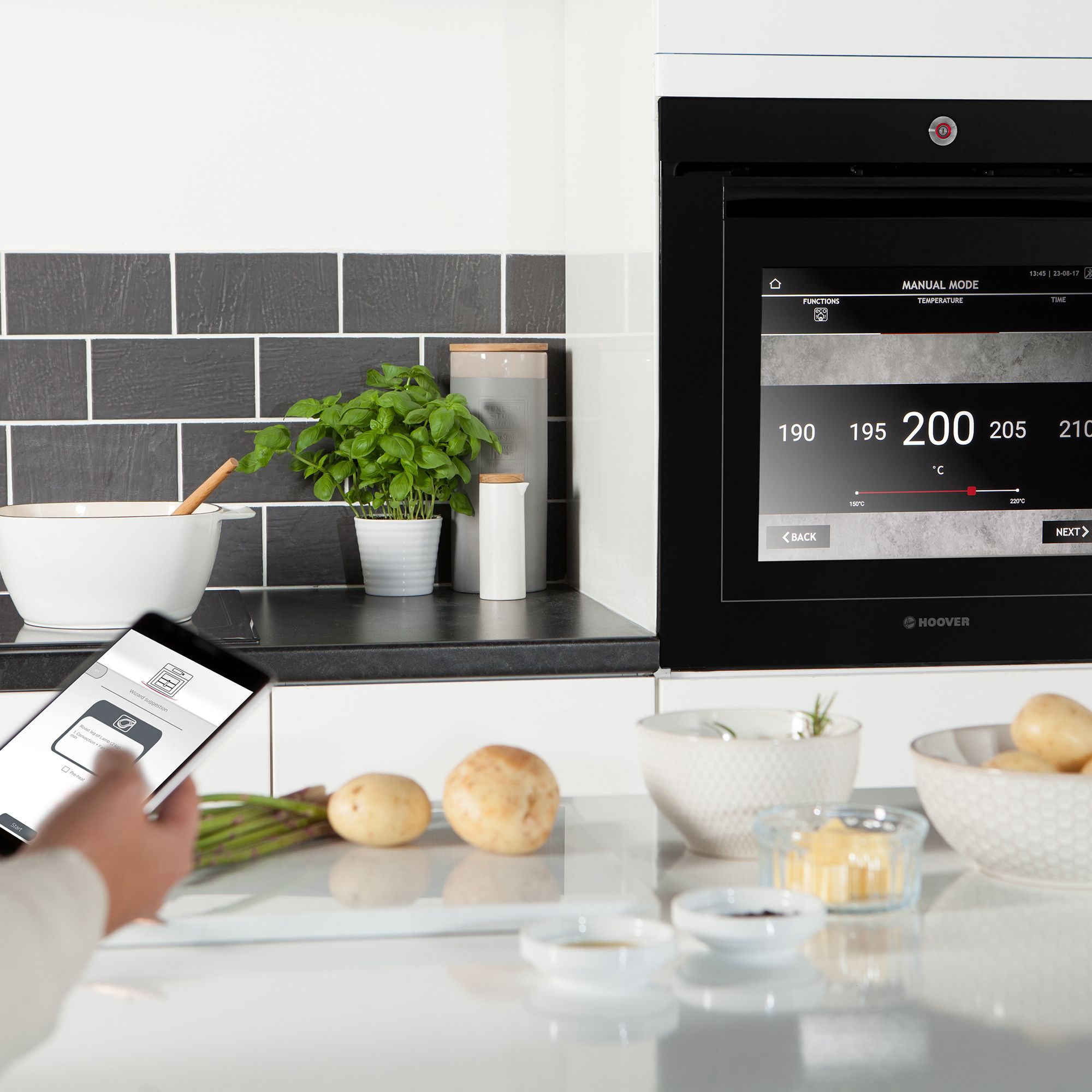 Hoover Touchscreen Vision Built-in Single Electric Oven - Black