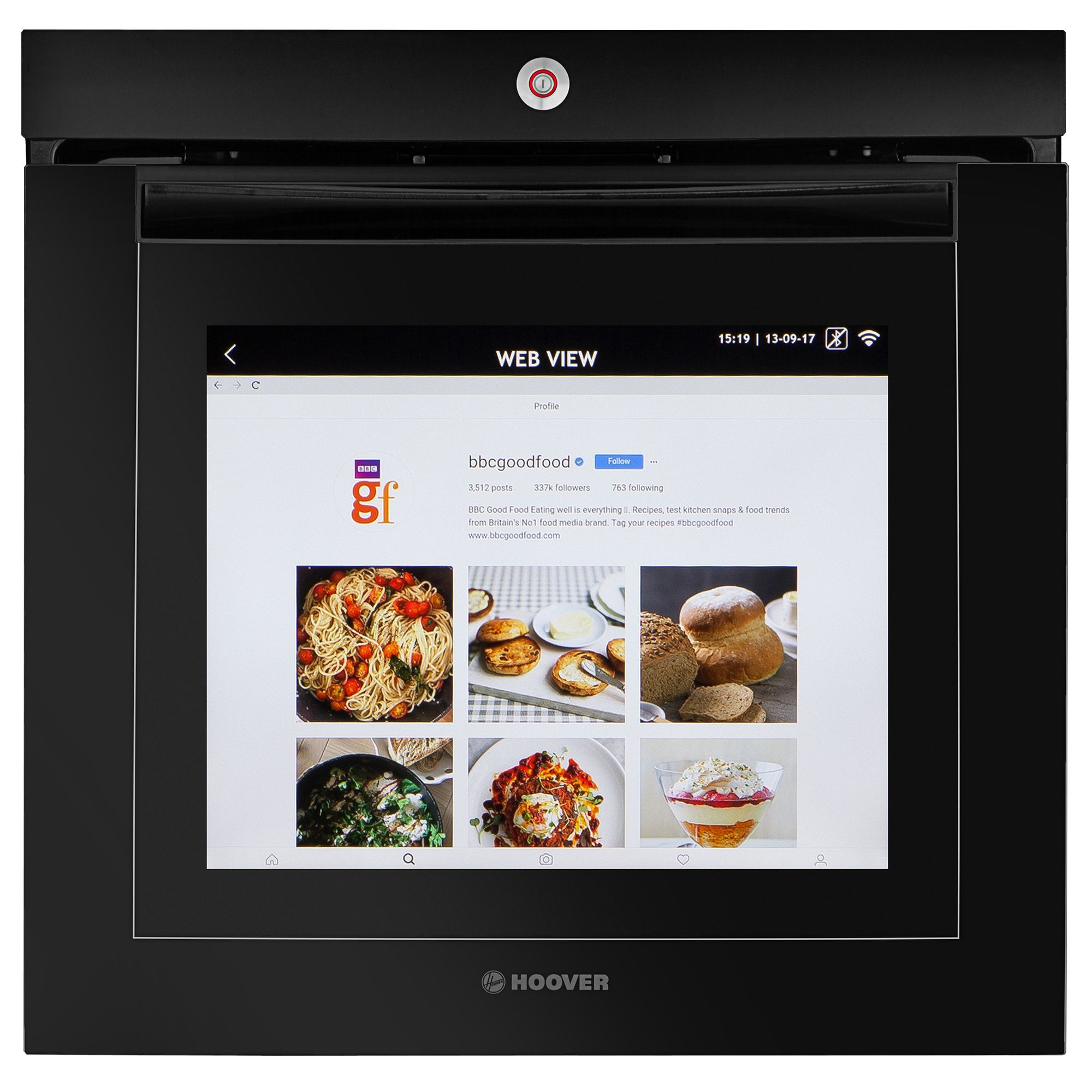 Hoover Touchscreen Vision Built-in Single Electric Oven - Black