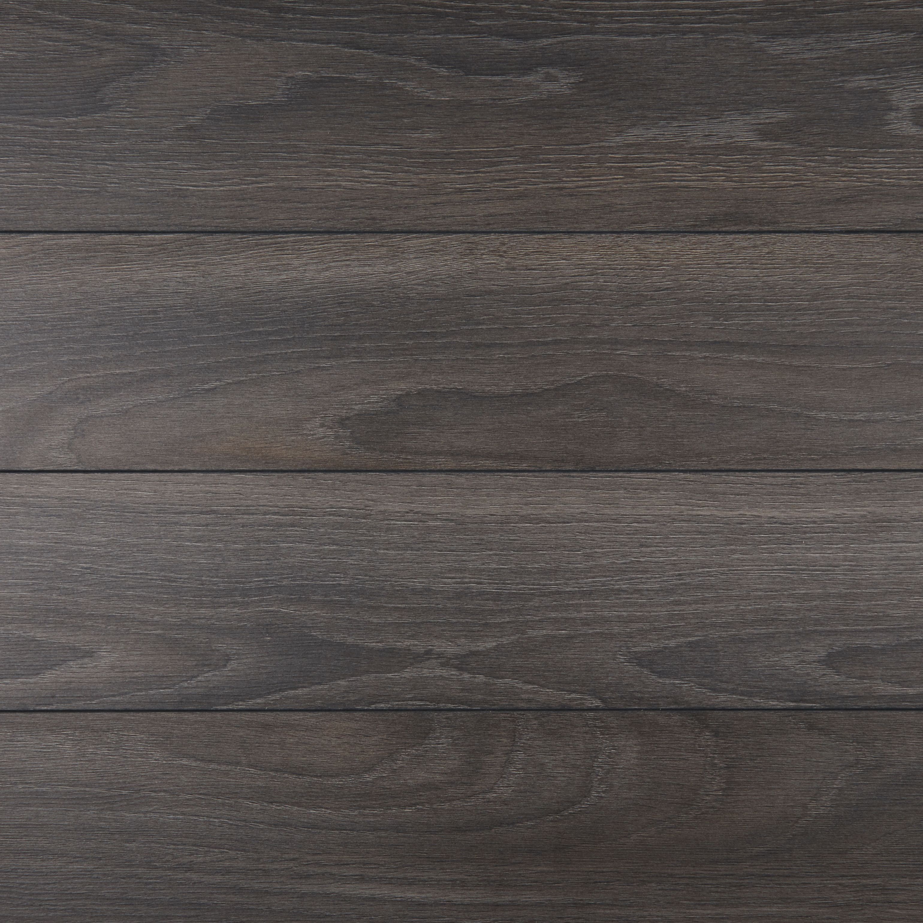 Horsham Grey Gloss Oak effect Laminate Flooring Sample - 3