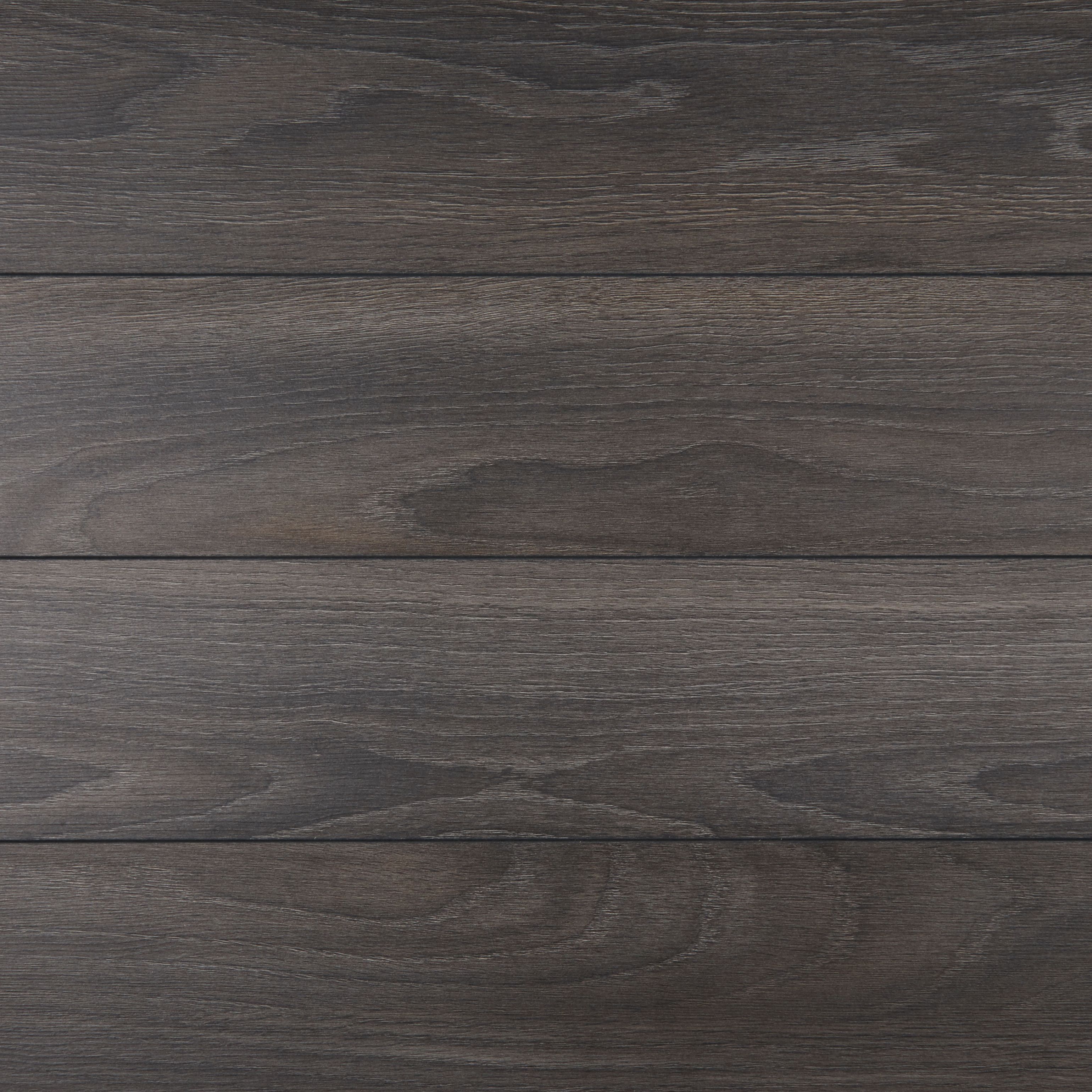 Horsham Grey Gloss Oak effect Laminate Flooring Sample